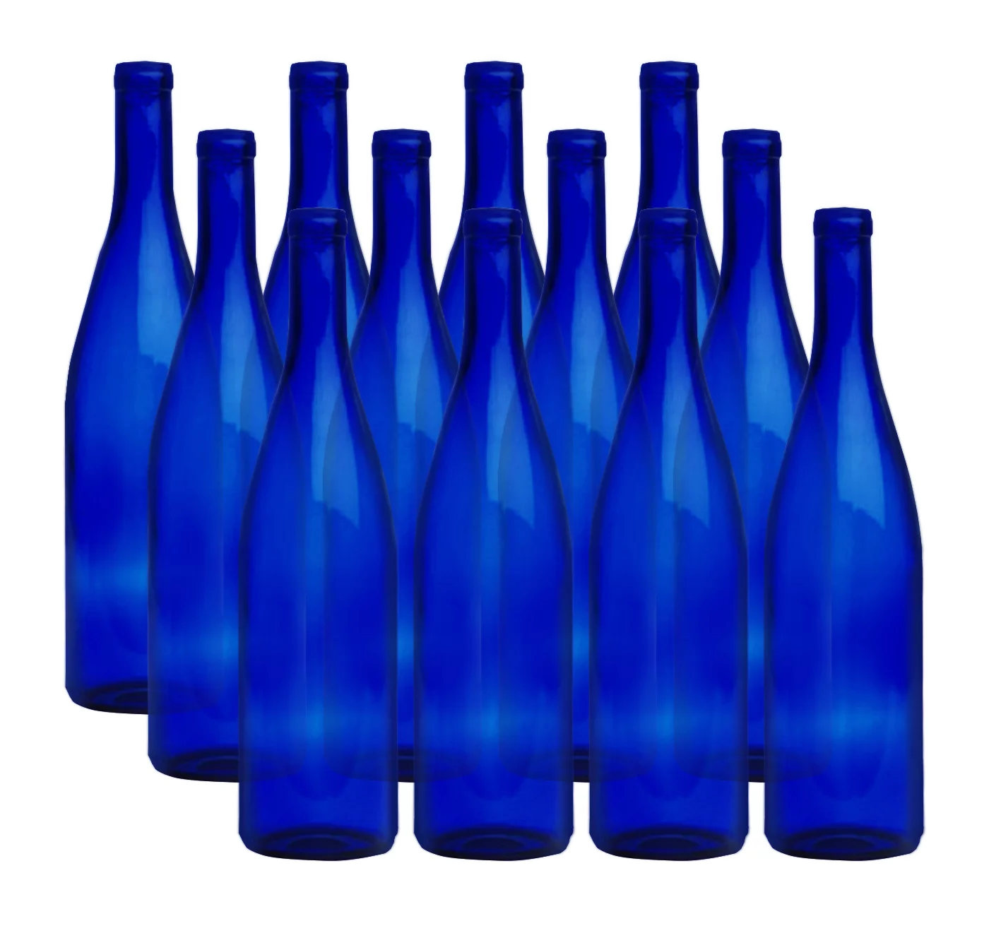 750 ml Cobalt Blue California Hock Bottles, 12 per case