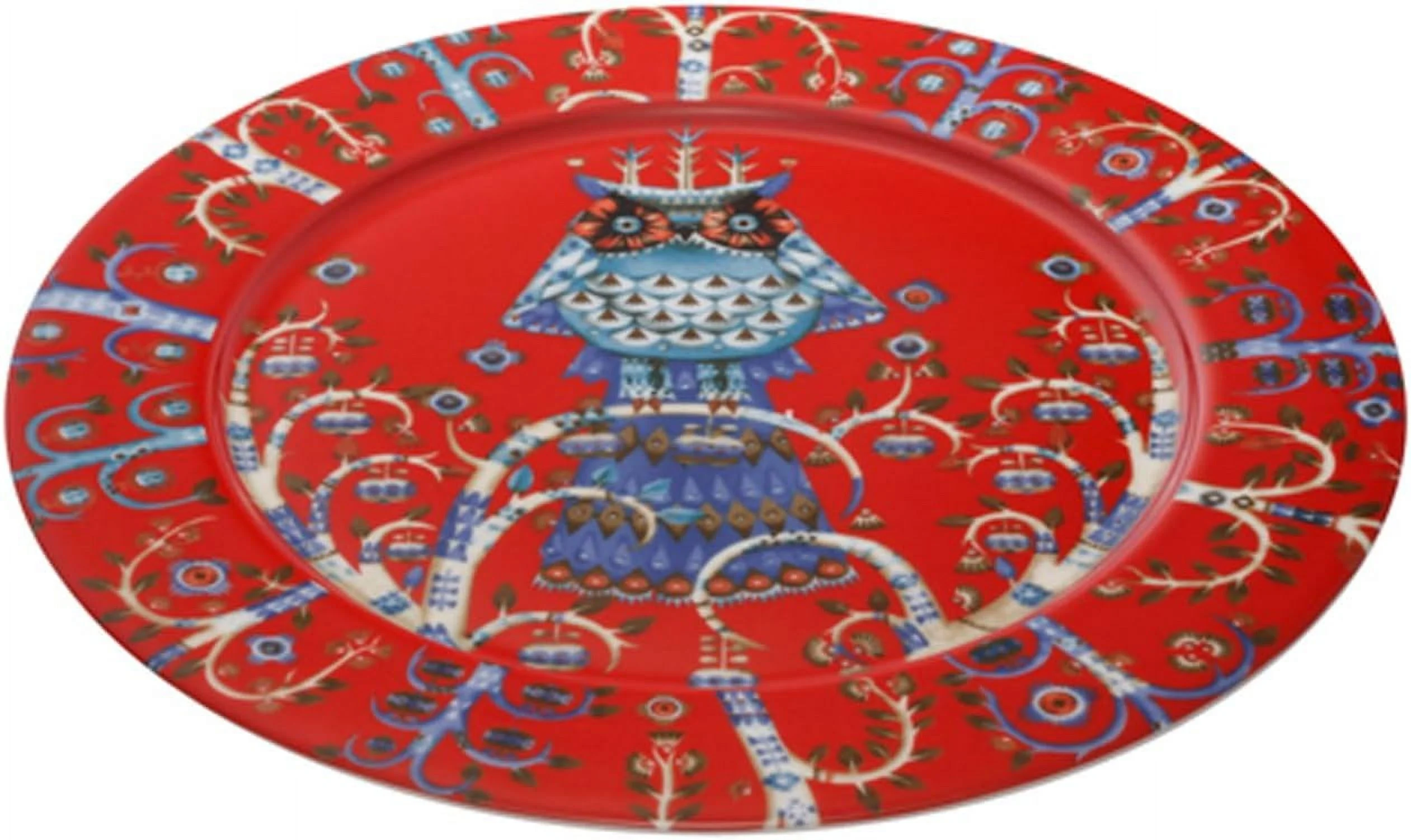 Taika Plate, Red, 10.6 Inches (27 Cm)