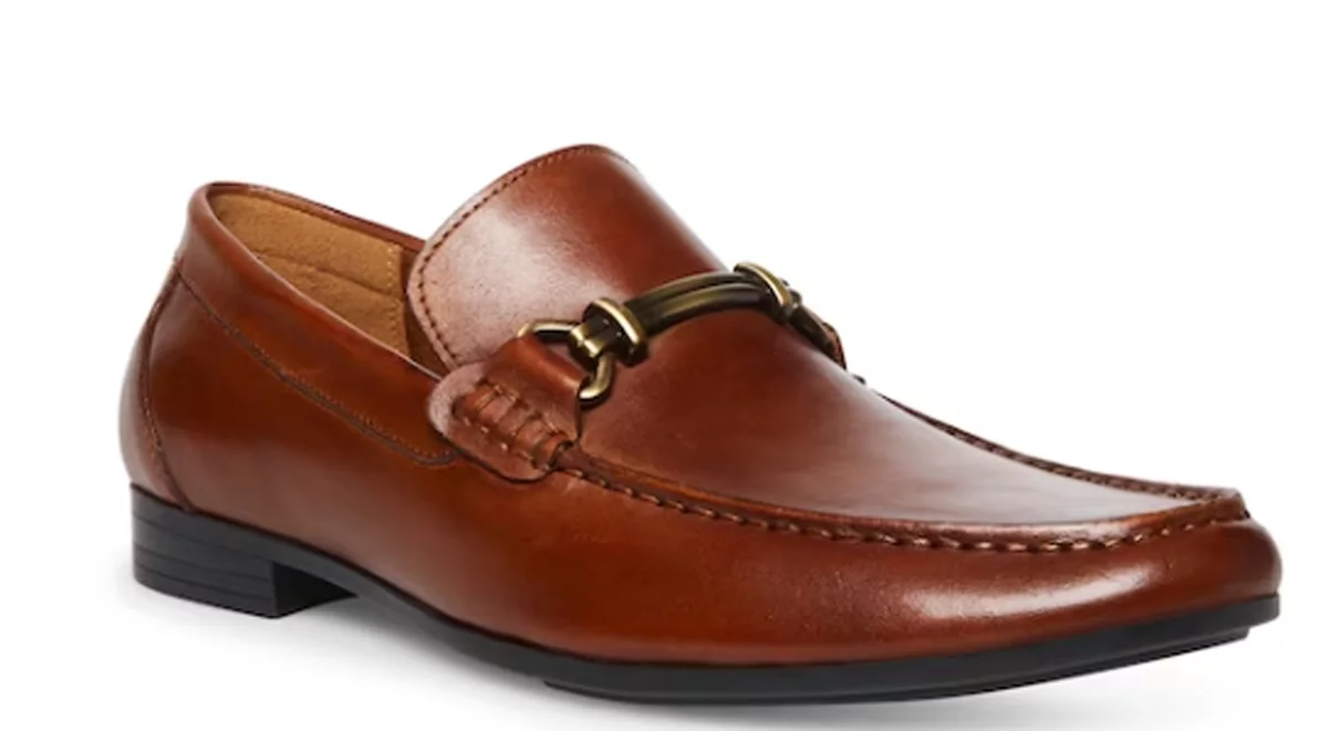 STEVE MADDEN Men's Chapmen Leather Loafers Size 10.5 M Tan