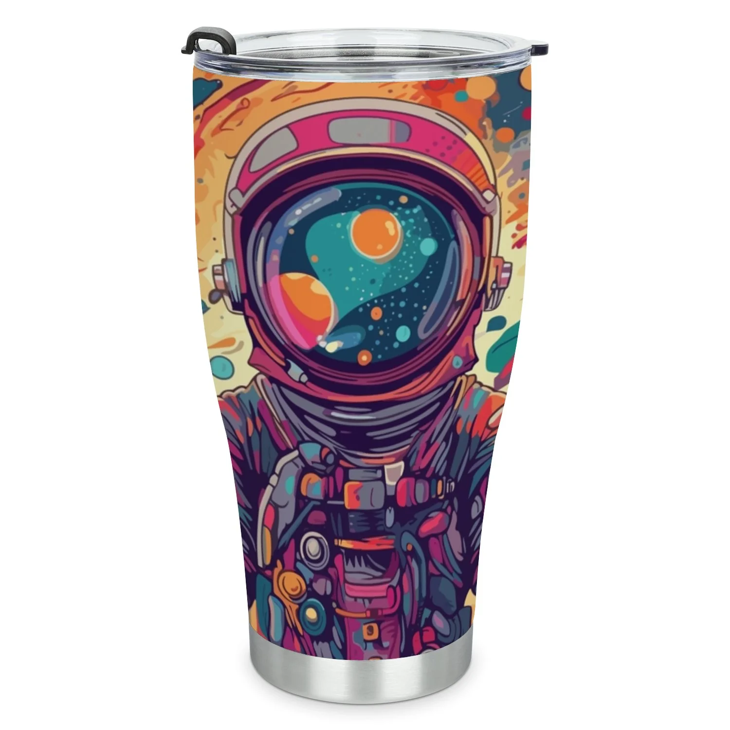 Hidove Stainless Steel Tumbler, Cosmic Convergence 30oz Leak Proof & Stainless Steel Bottle for Hot & Cold Drinks - Coffee Travel Mug, Water Metal Canteen, Thermal Cup