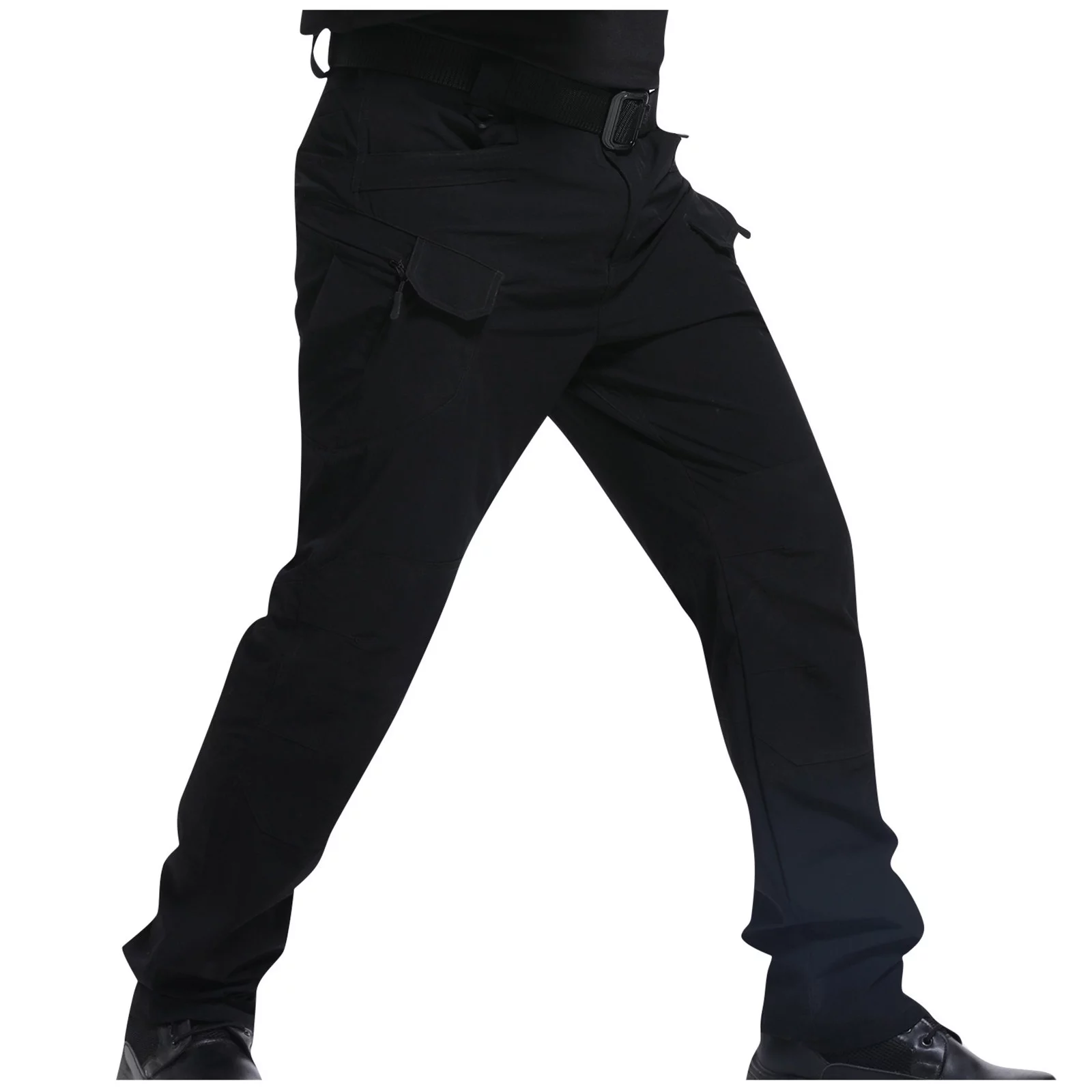 Cargo Pants for Men, Cotton Camo Casual Pants, Relaxed Fit Work Pants with Multi-Pocket Men's Work Pants Outdoor Cargo Hiking Pants Clearance Sale Black XXXXXL