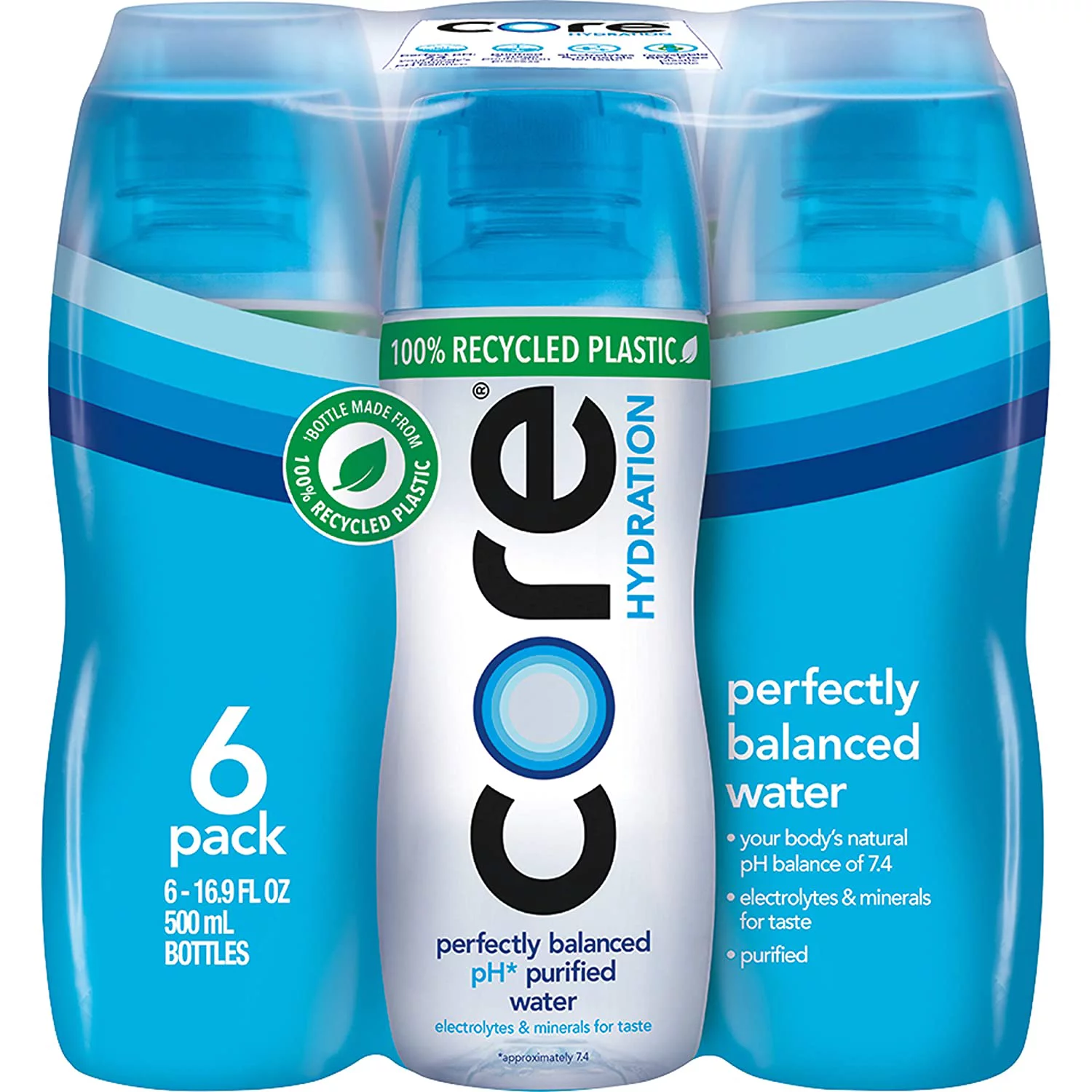 Core Hydration Nutrient Enhanced Water, 0.5 L Bottles, 6 Pack