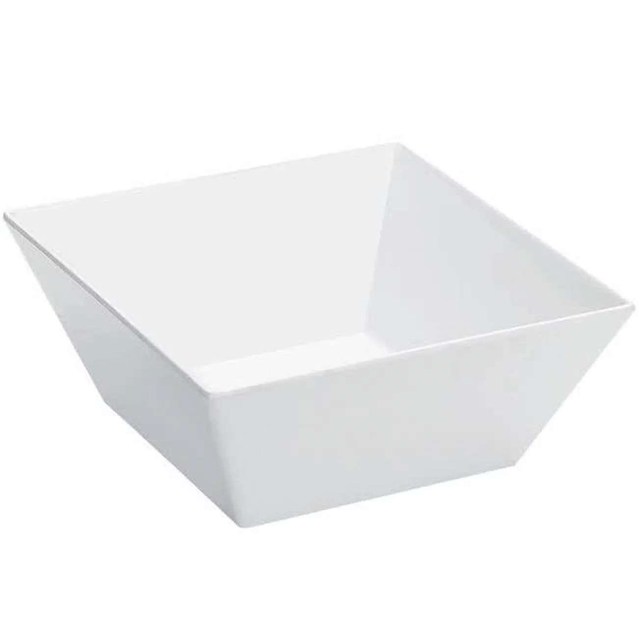 Cal Mil SR263 Large Square Melamine Bowl- White