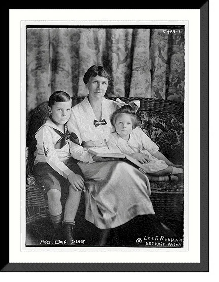 Historic Framed Print, Mrs. Edwin Denby, 17-7/8