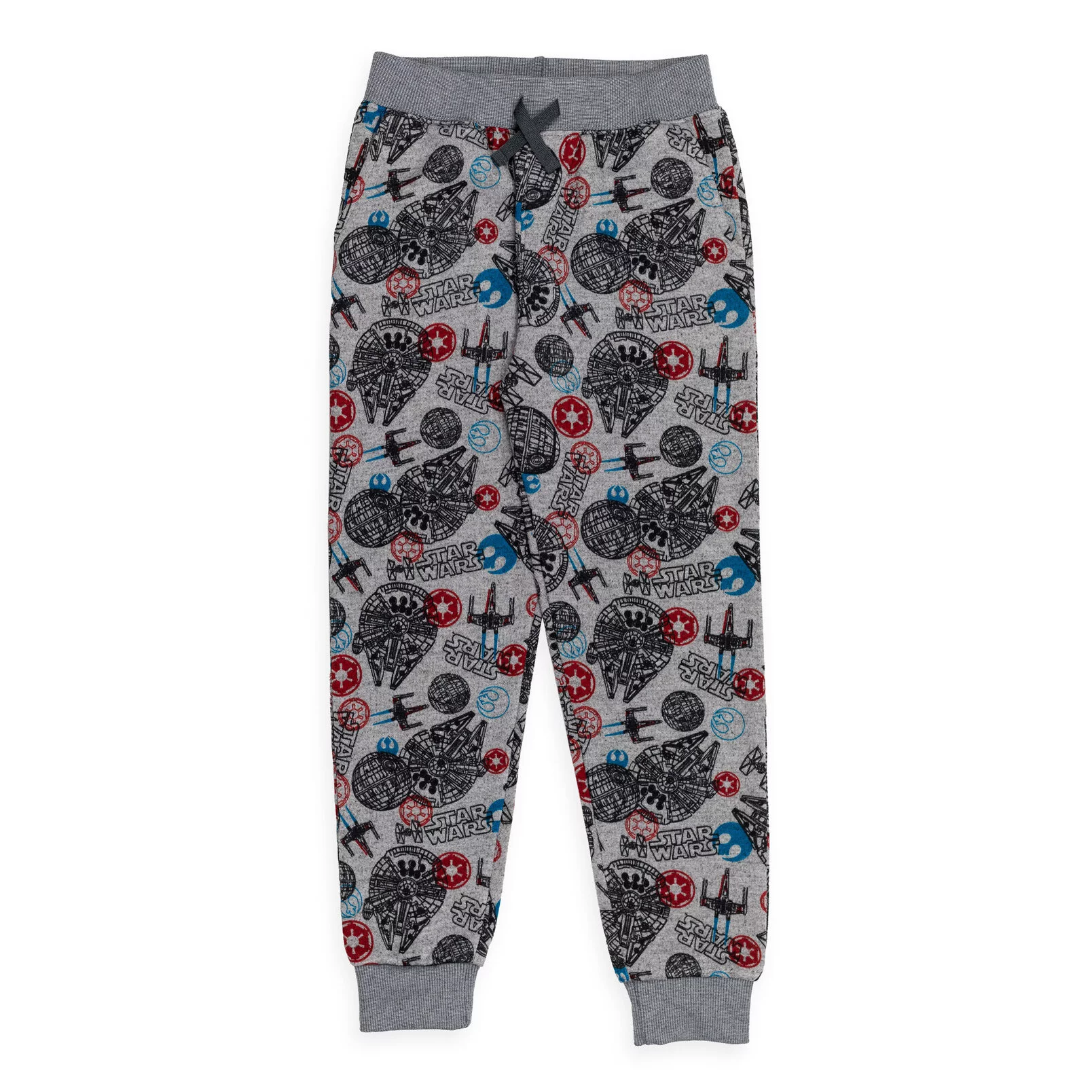Star Wars Millennium Falcon Little Boys Fleece 2 Pack Pants Grey / Blue 7-8