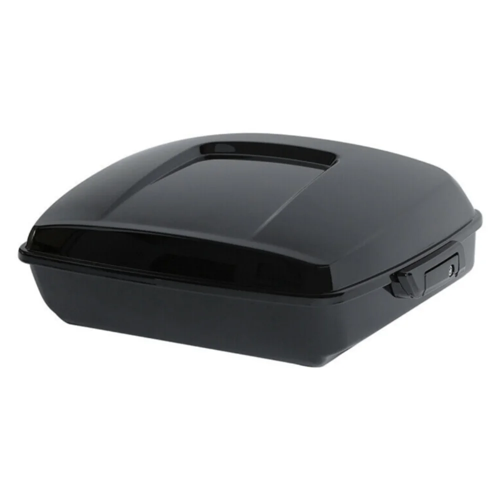 Teledu Black Chopped Trunk Mount Rack For 2014-2022 Harley-Davidson Tour Pak Pack Road