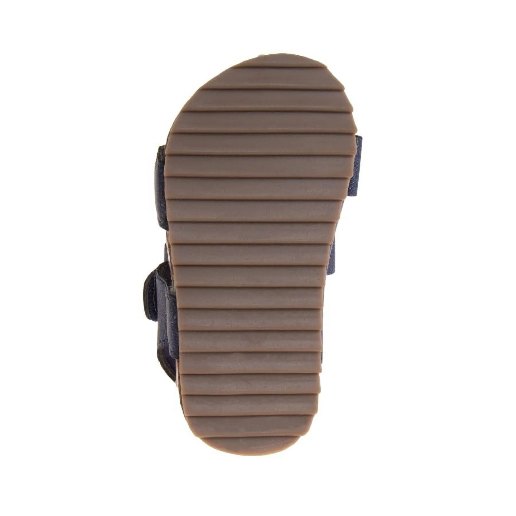 Laura Ashley Girls Footbed Hook and Loop Toddler Sandals - Navy, 5