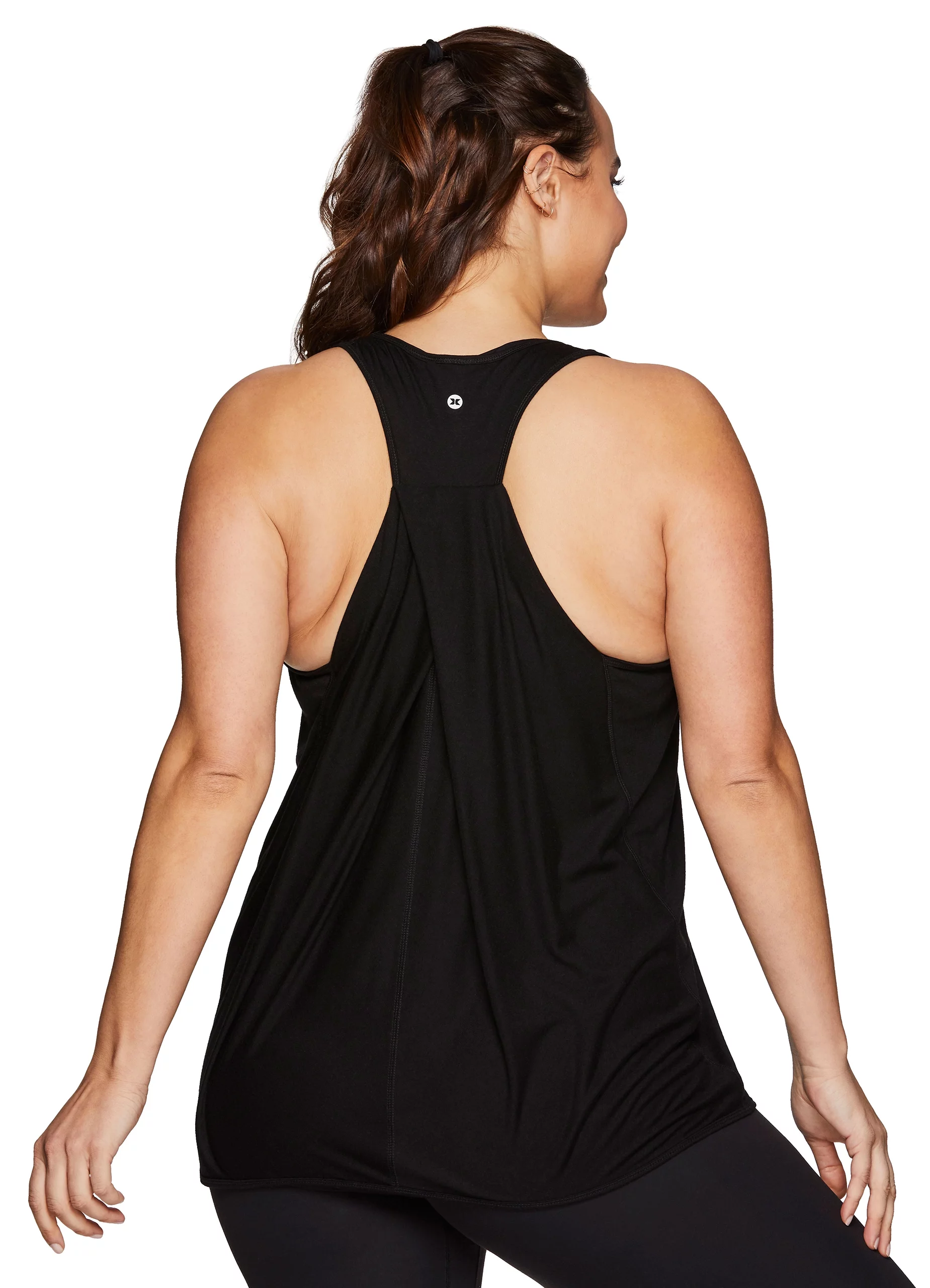 RBX Active Plus Size Women's Twist Back Soft Relaxed Tank Top Tunic