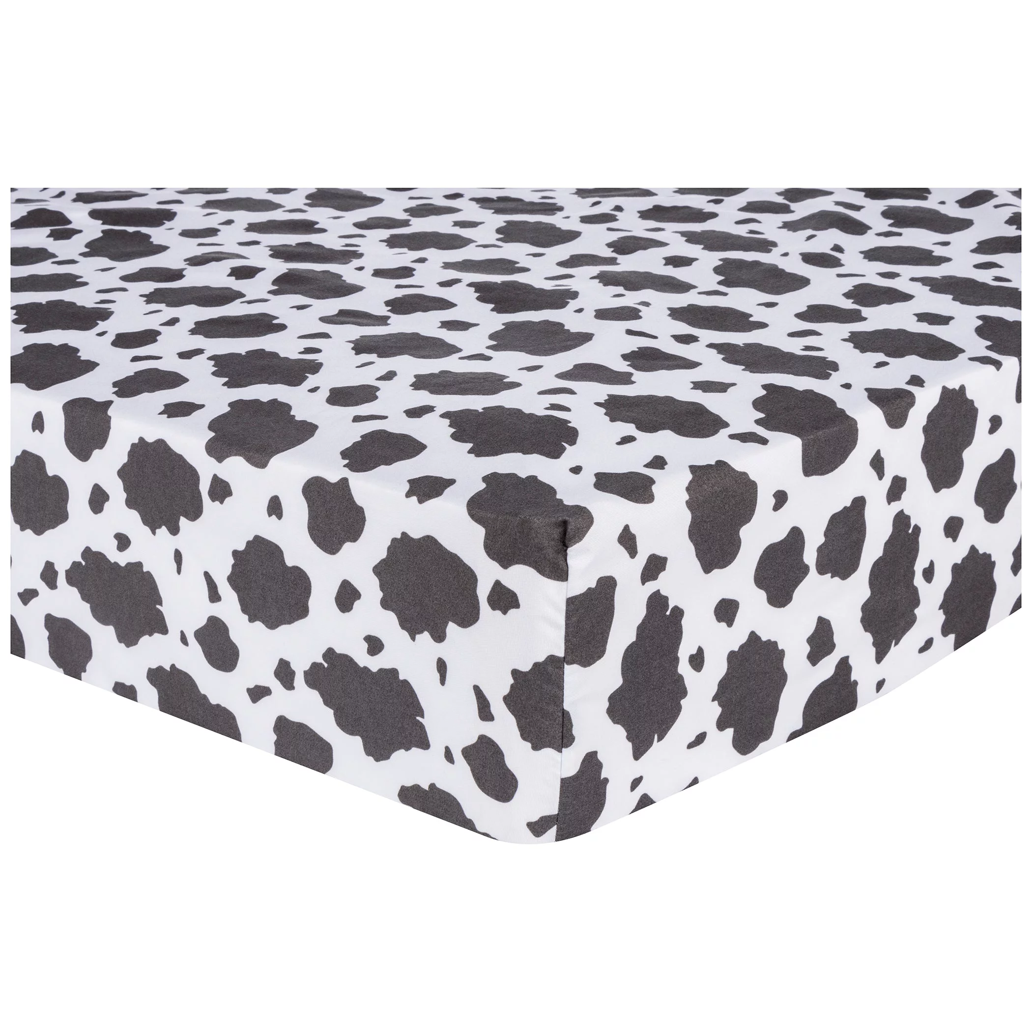 Sammy & Lou Unisex Purple Microfiber Fitted Sheets, Crib Bed, (2 Pieces ), Infant, Cow Character, 200 Thread Count