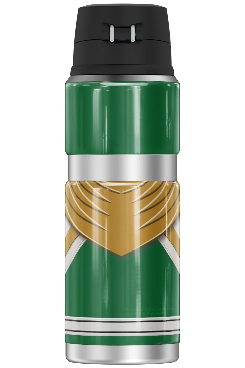 Power Rangers Green Ranger THERMOS STAINLESS KING Stainless Steel Drink Bottle, Vacuum insulated & Double Wall, 24oz