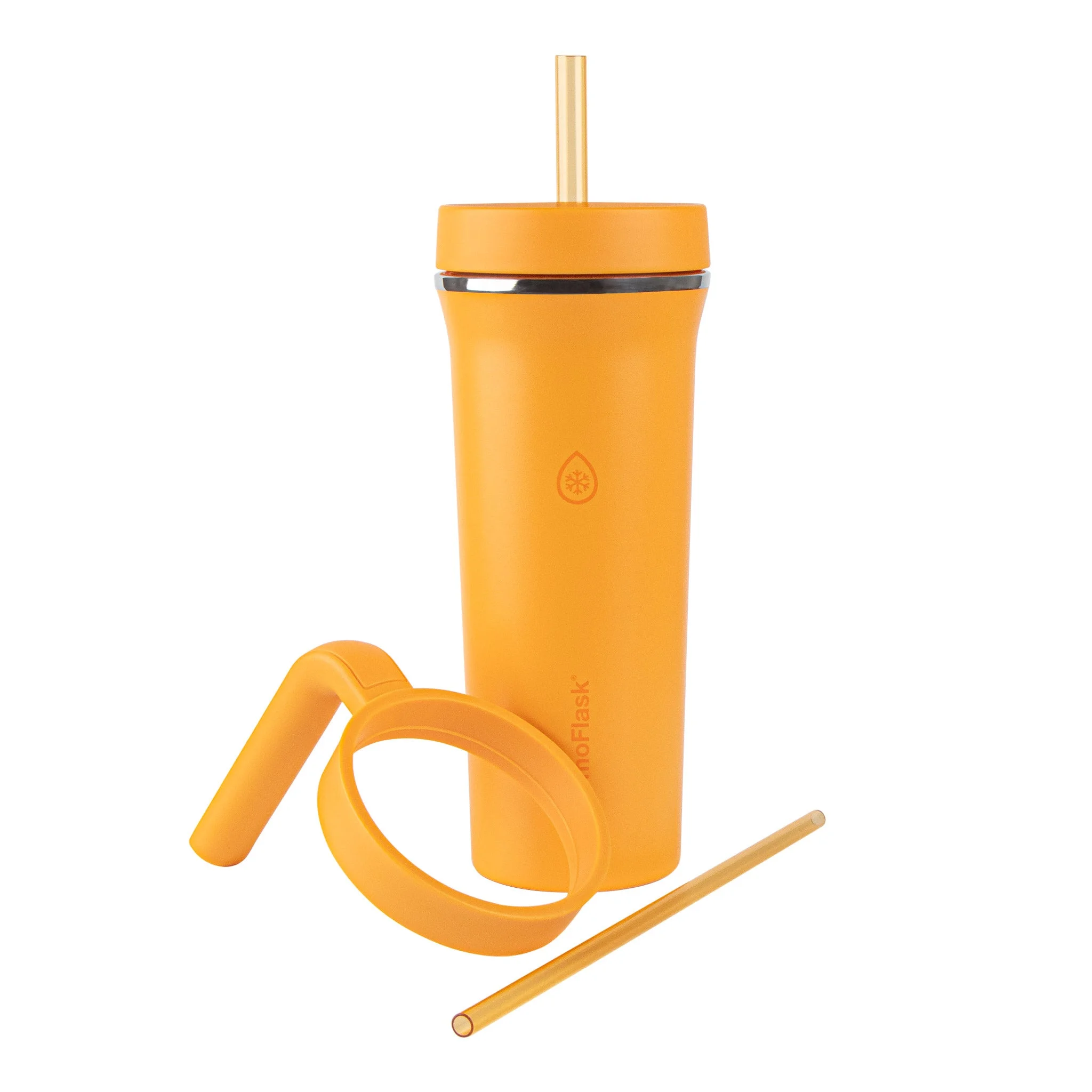 32-Ounce Insulated Standard Straw Tumbler with Handles - Set of 2