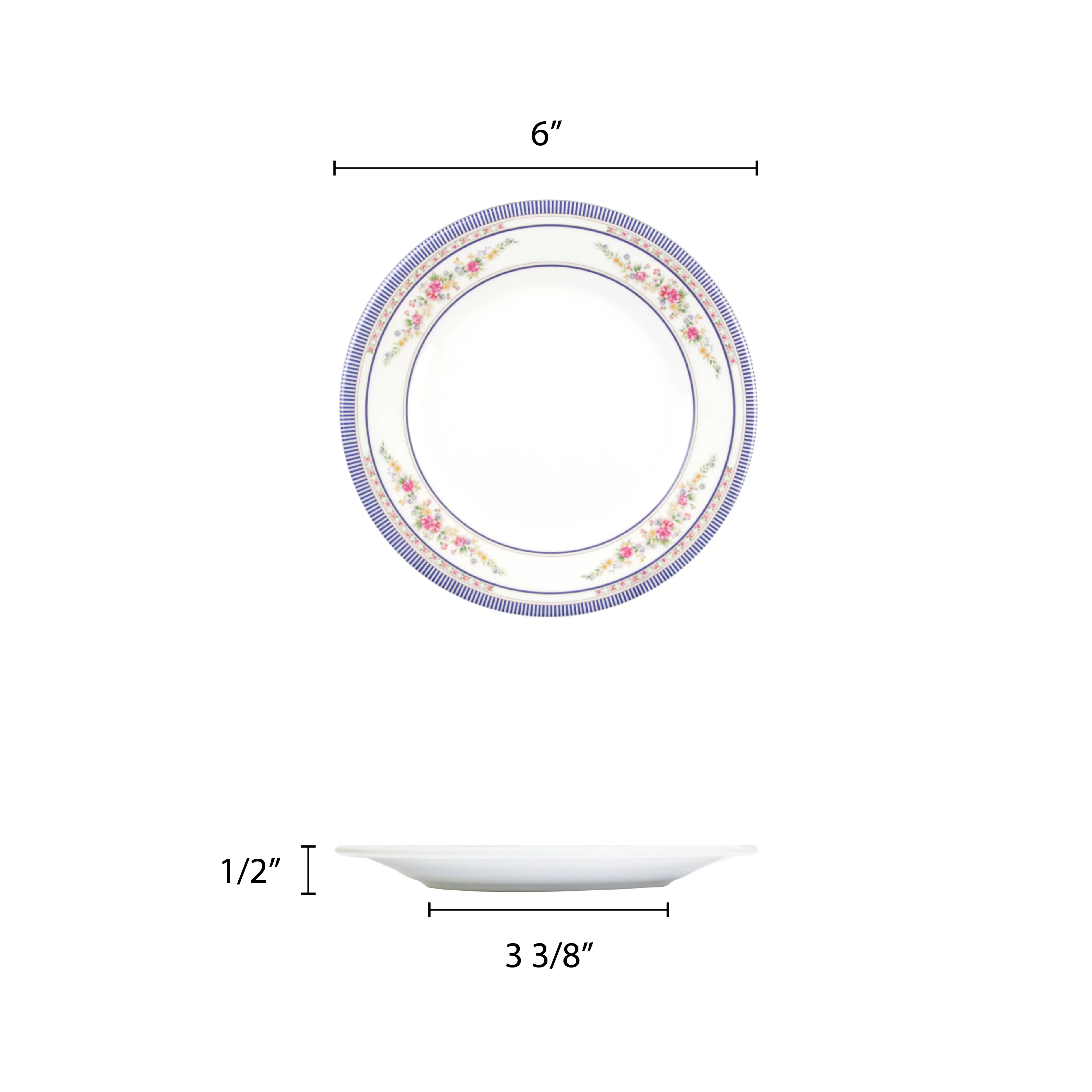 Excellante Rose Melamine Dinnerware Collection 6