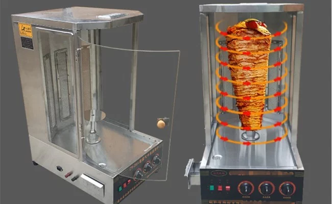Vertical Broiler Doner Kebab Shawarma Turkey barbecue machine Spinning Kebab Grill