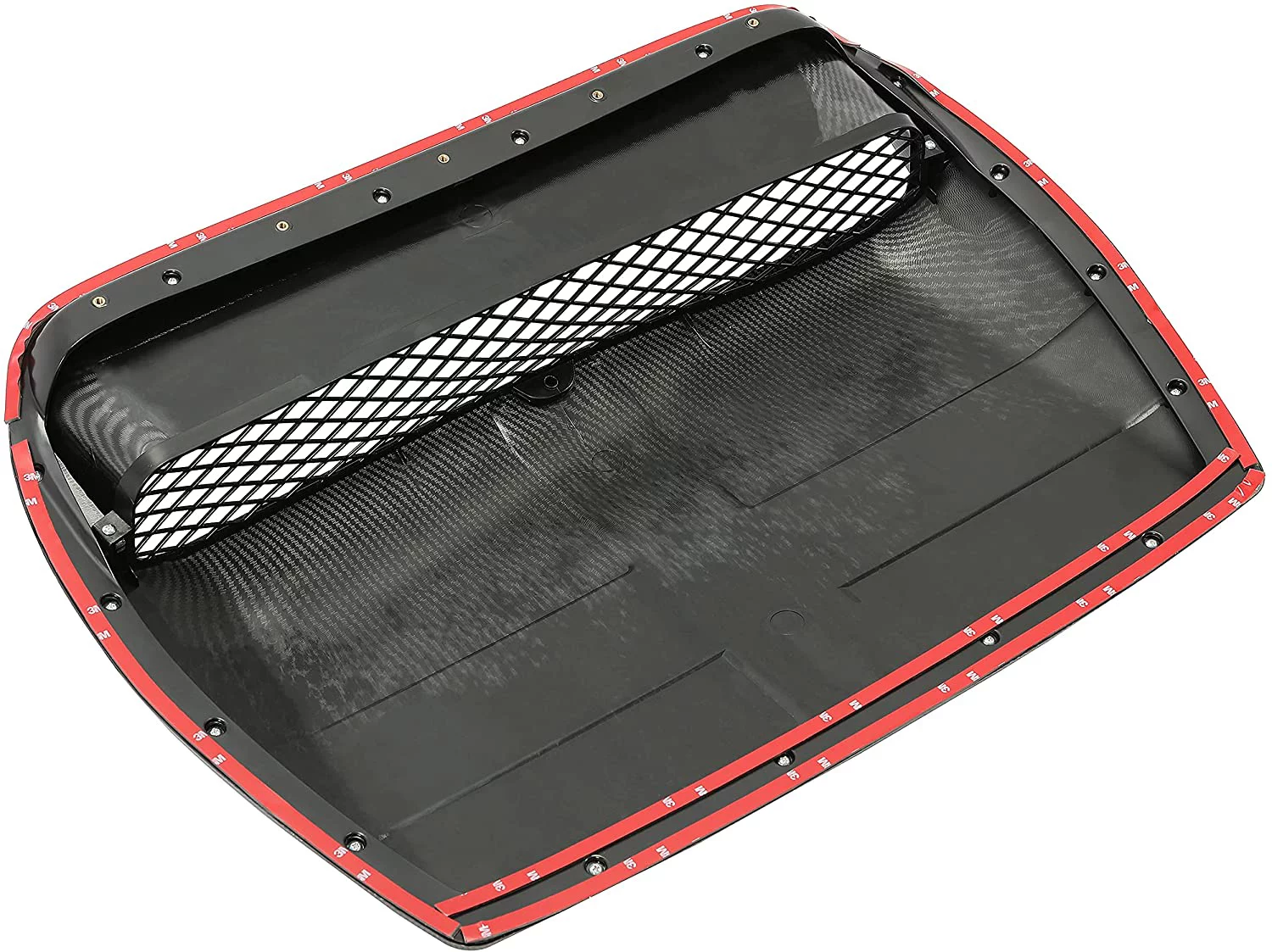 ECOTRIC Front Hood Bonnet Air Intake Scoop Cover W/Mesh Grille for 2015-2021 Subaru WRX/WRX STI Carbon Fiber Style