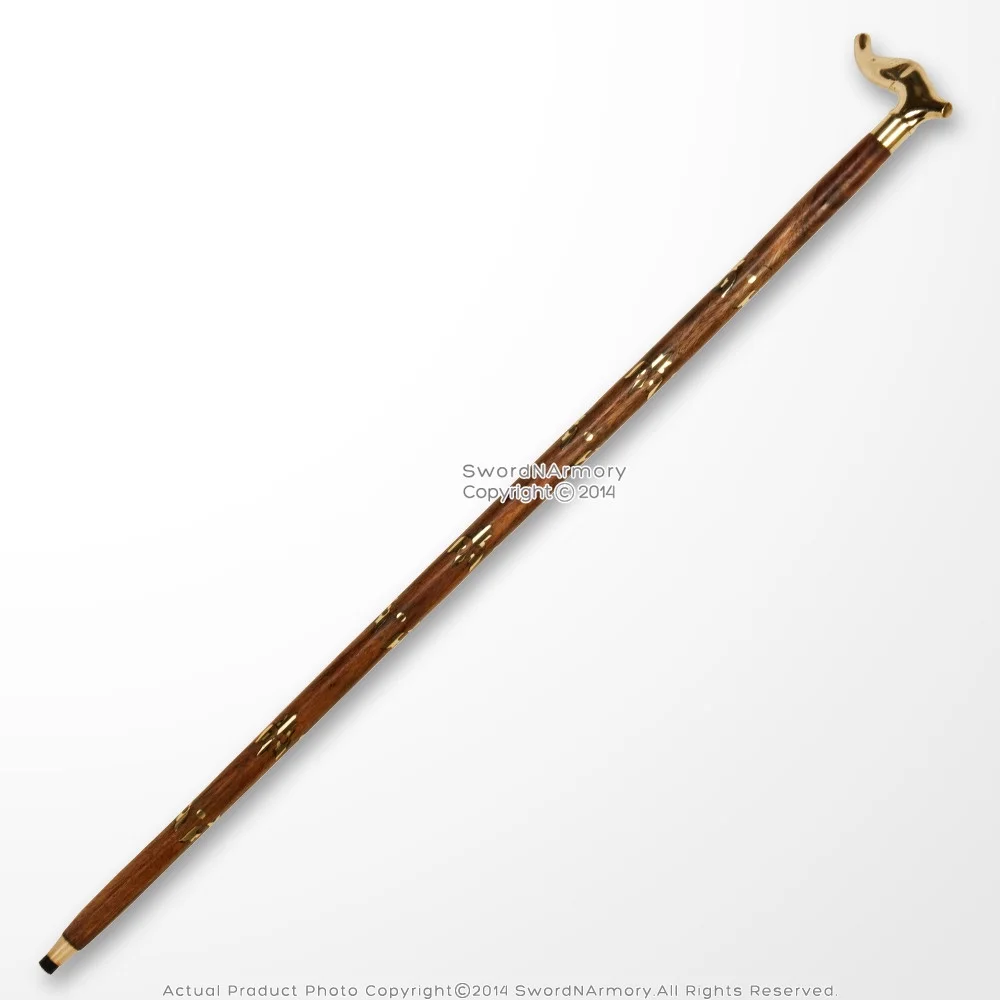 Handmade Art Deco Sheesham Wooden Walk Costume Cane