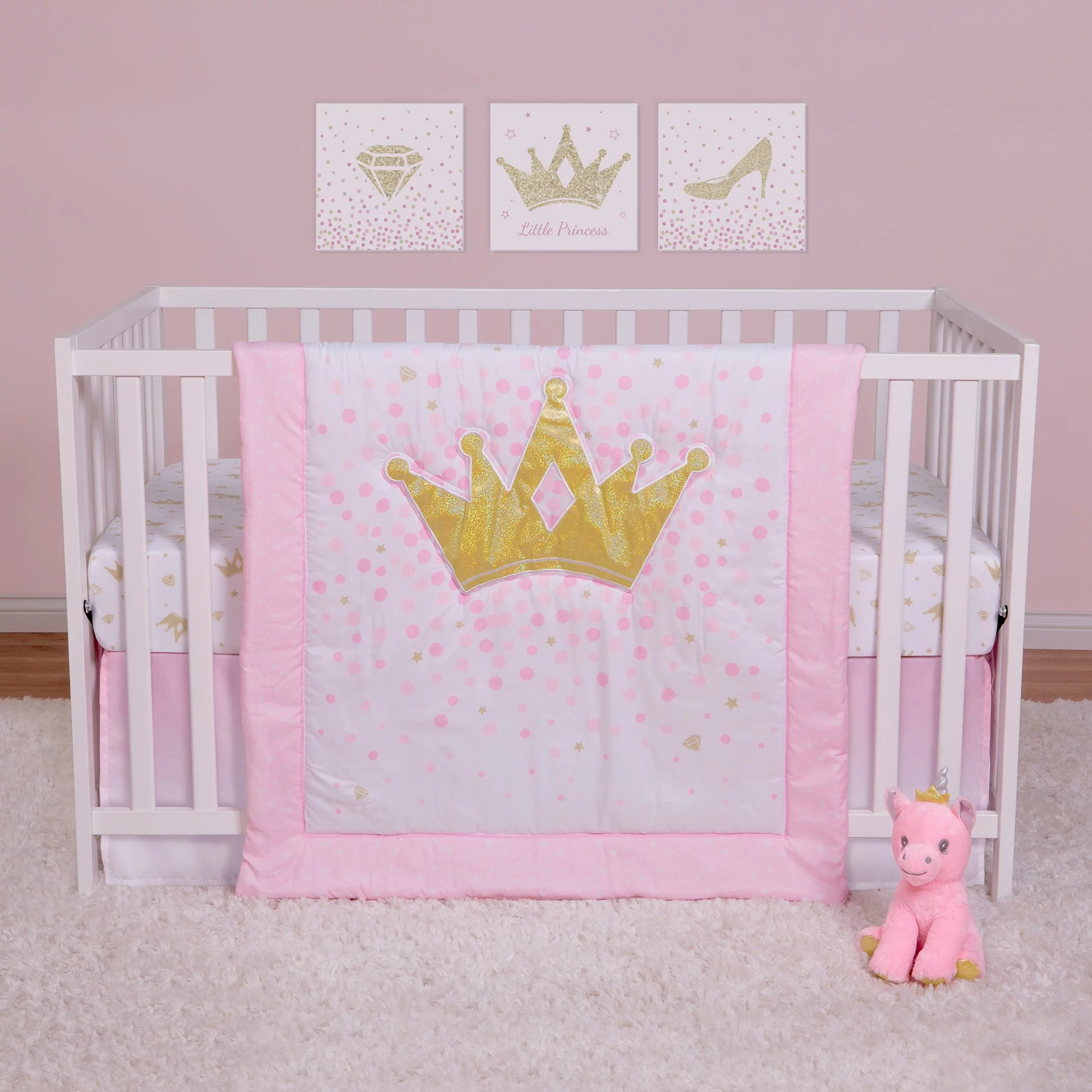 Tiara Princess 4 Piece Infant Crib Bedding Set by Sammy & Lou®
