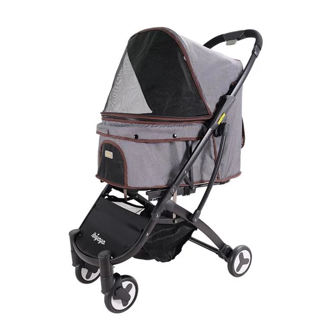 4-Wheel Speedy Fold Pet Buggy Foldable Dog-Cat Pet Stroller, - Medium
