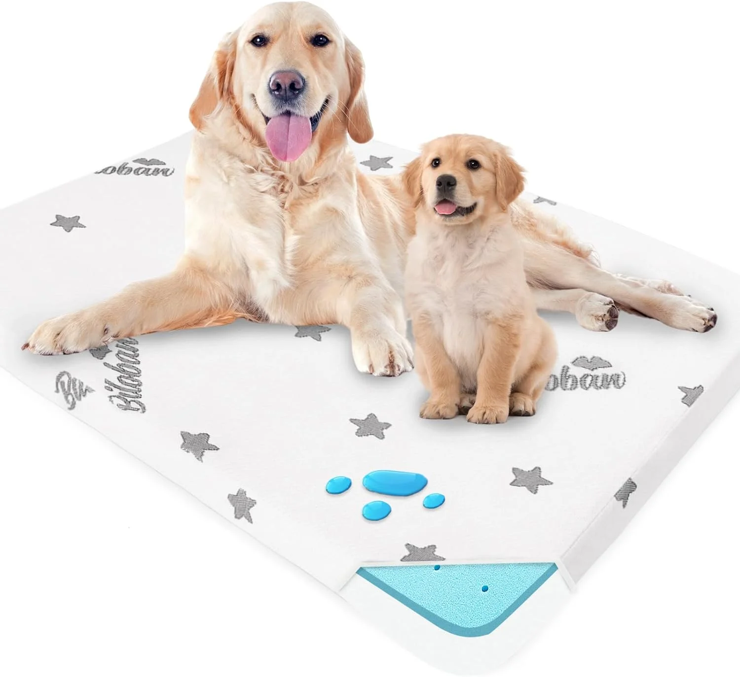 Waterproof Large Dog Bed, Washable Dog Crate Bed with Removable Cover, Chew Proof Dog Beds & Furniture for Kennel, Dog Mat for Medium or Large Dogs Cage