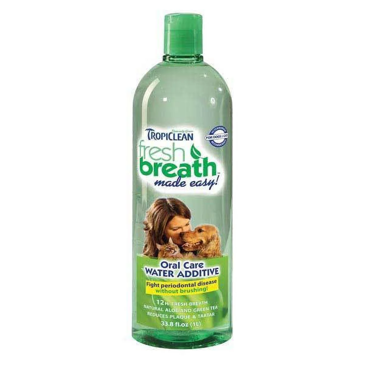 Pet Fresh Breath Water Additive Clean Dogs Teeth Gentle Formula - Choose Size (33.8 oz)