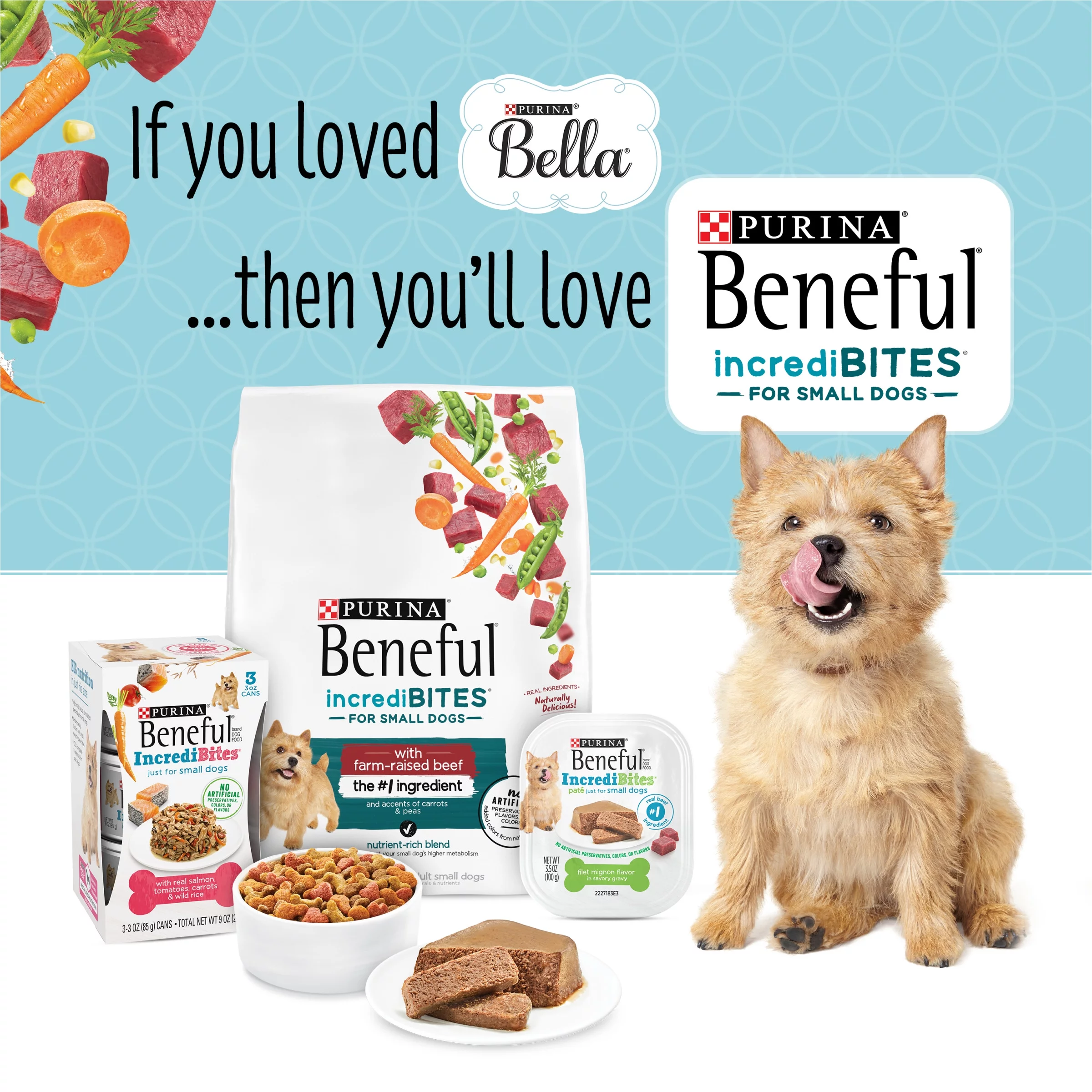 Purina Bella Wet Dog Food Variety Pack, 3.5 oz Trays (24 Pack)