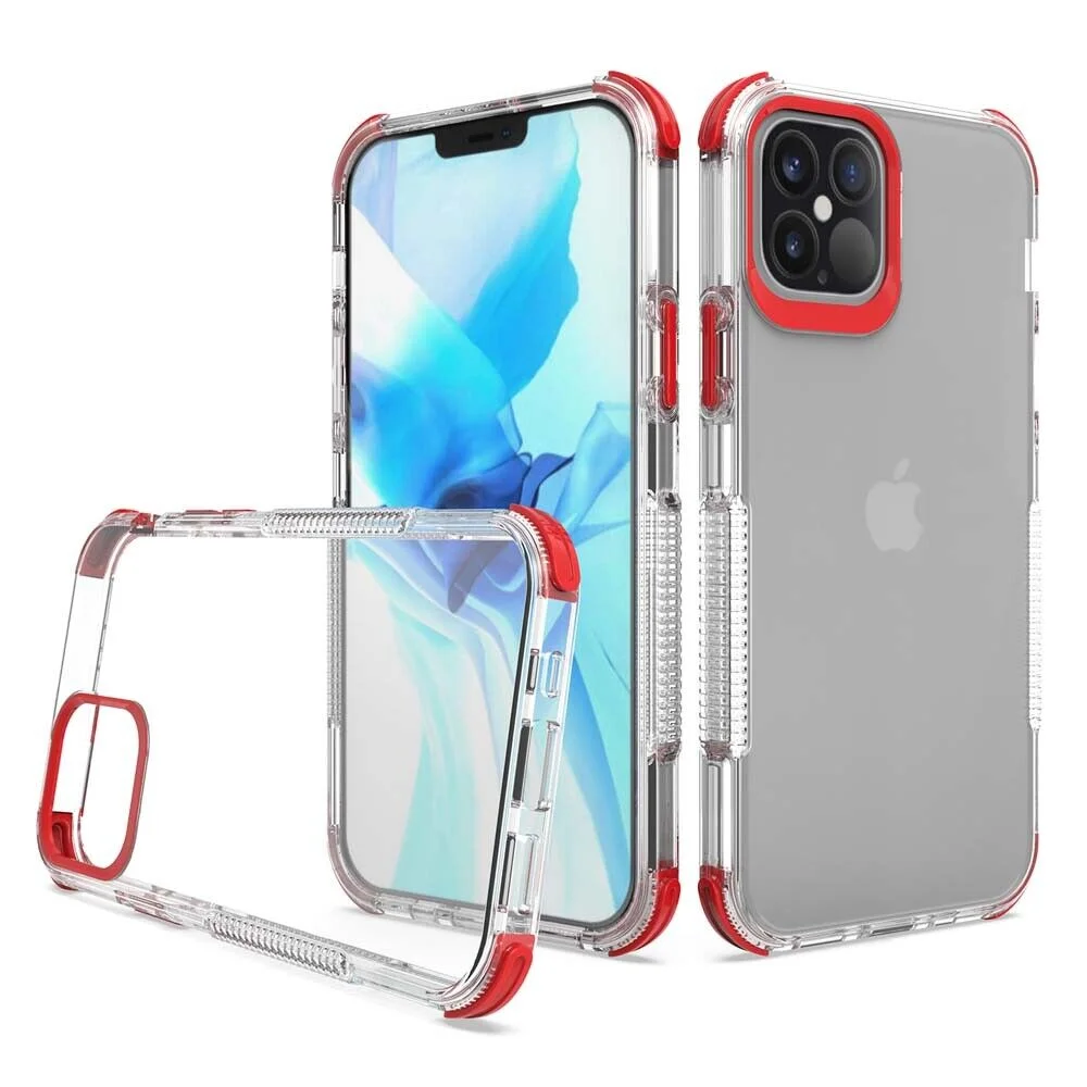 Xihaiying for iPhone 12 Case Waterproof, Built-in Screen Protector Dustproof Shockproof Full Body IP68 Underwater Protective Cover for iPhone 12 6.1 inch(Red)