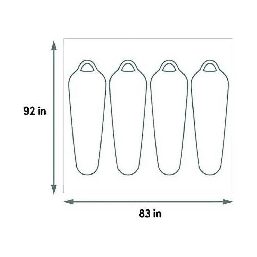 Wireless 4 Footprint, Lightweight, Water Resistant, Fitted Ground/Camping Tarp Footprint Wireless 4 Person Tent