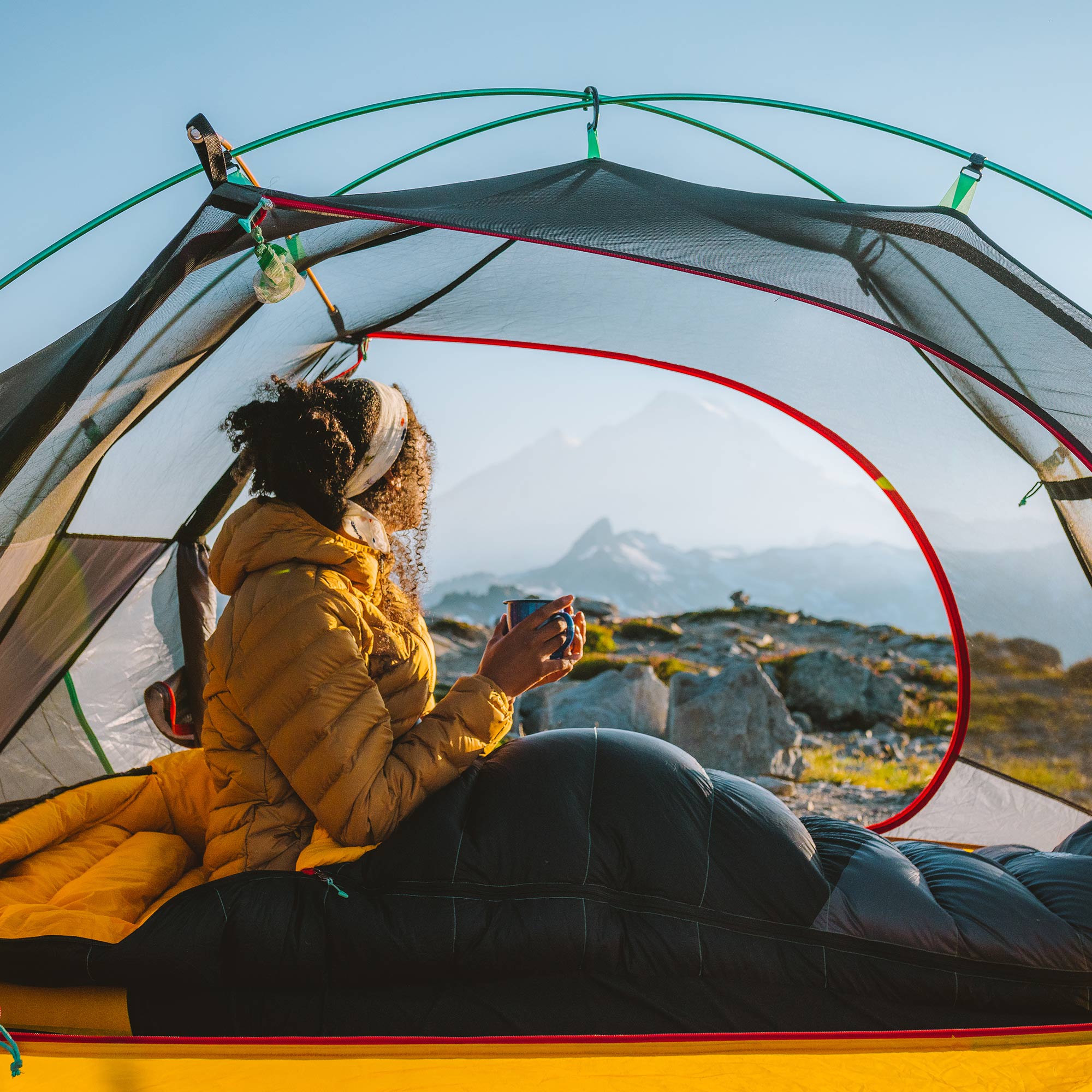 Coleman PEAK1 0 Degrees Fahrenheit 1 Person Nylon Mummy Sleeping Bag, Black