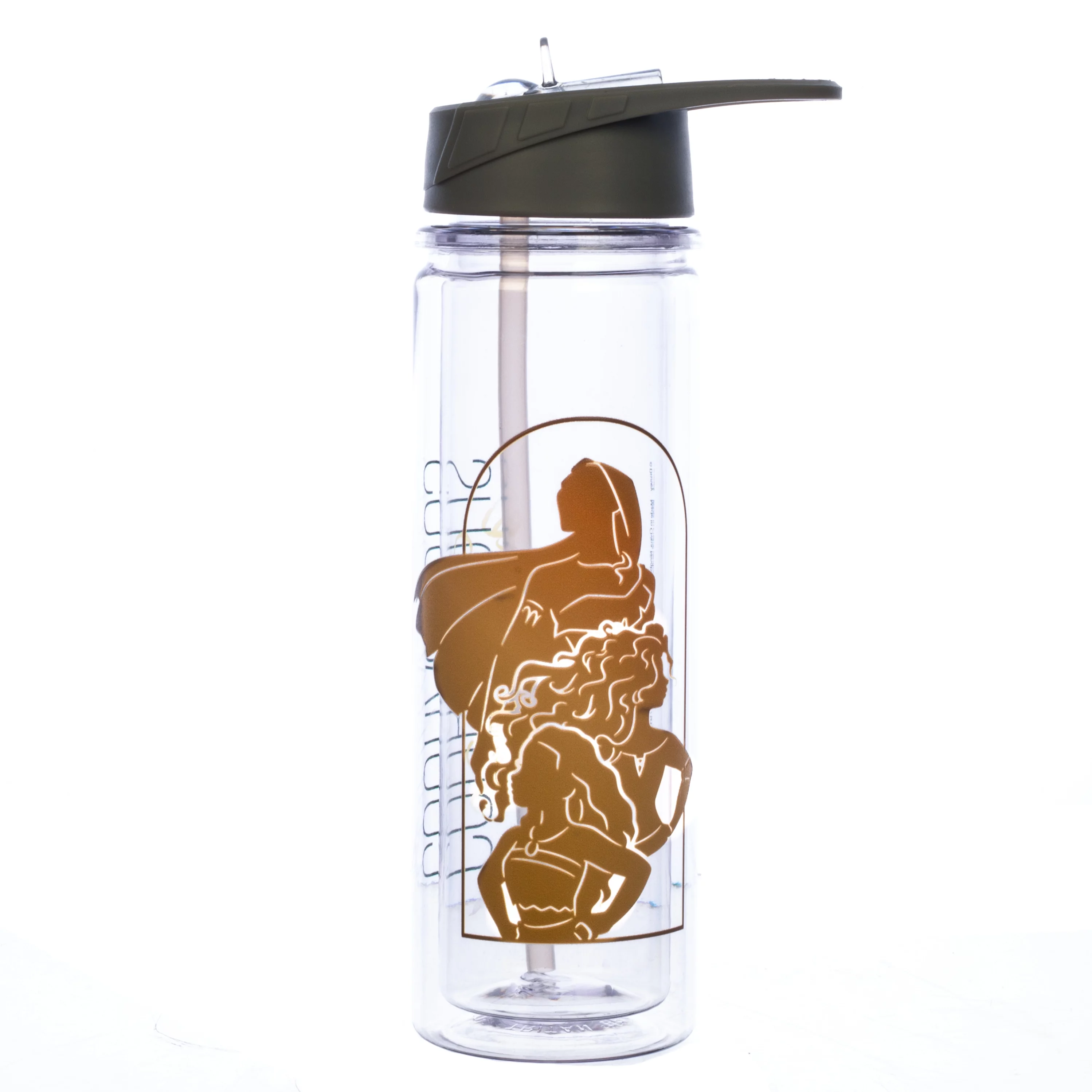 Disney Princess Courageous 16 oz. UV Double-Wall Tritan Water Bottle for girls