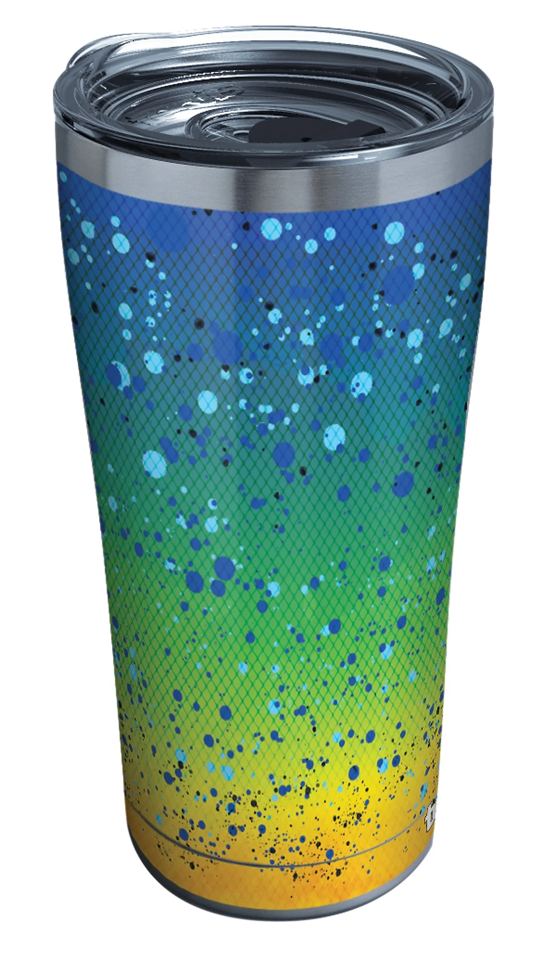 Tervis Triple Walled Mahi Pattern Insulated Tumbler Cup Keeps Drinks Cold & Hot, 20oz, Stainless Steel