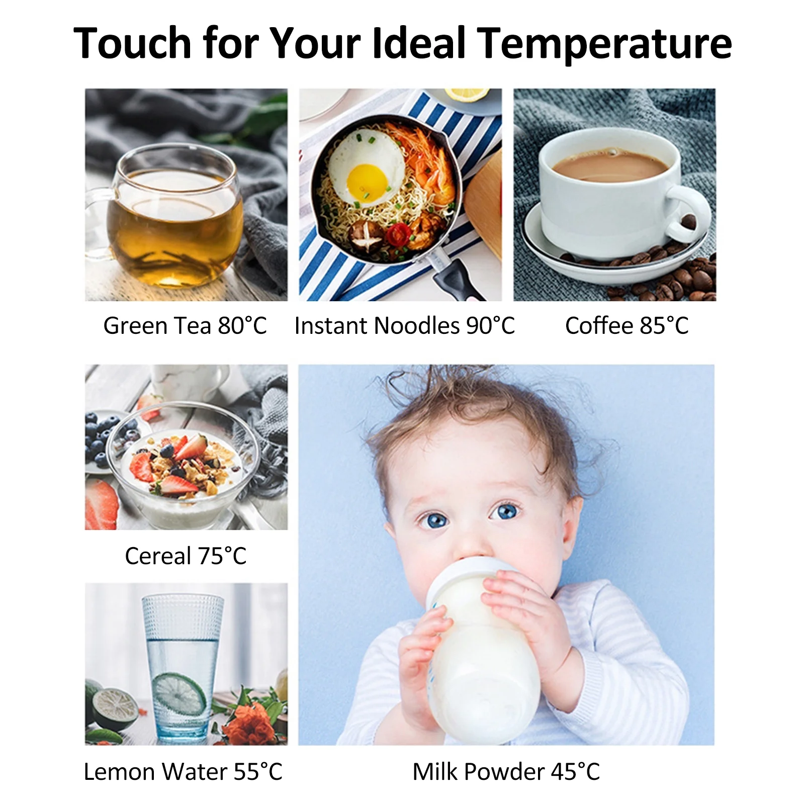 Geevorks Electric cup,12v/24v Smart Temperature Stainless Steel Heated Coffee Tea Cup 400ml Stainless Car Cup Dual Use Portable Kettle With Smart Rusuo 400 Ml Kettle Ml Kettle Stainless Cup 400 Ml