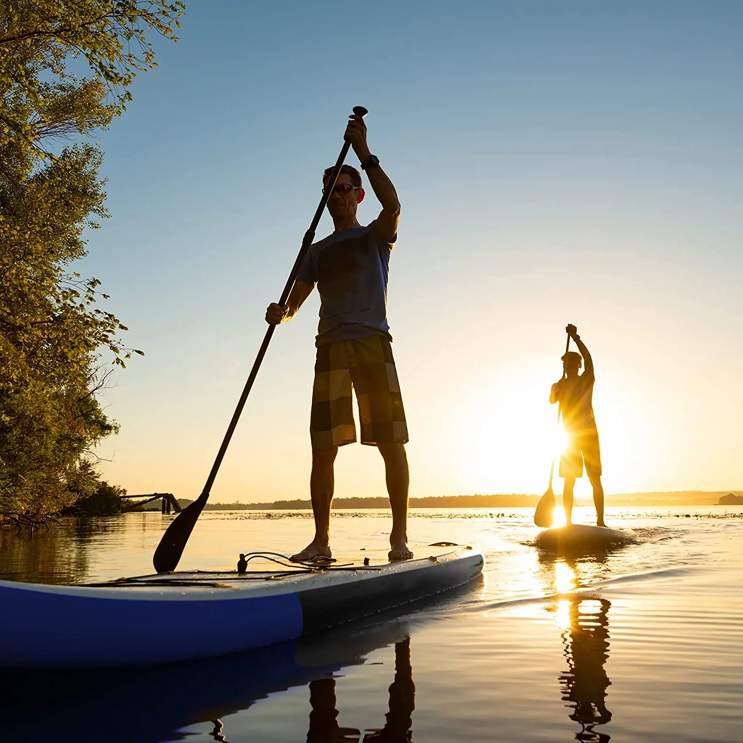 ASA TECHMED 10' Inflatable Stand Up Paddle Board SUP - Adjustable Paddle, Carrying Bag