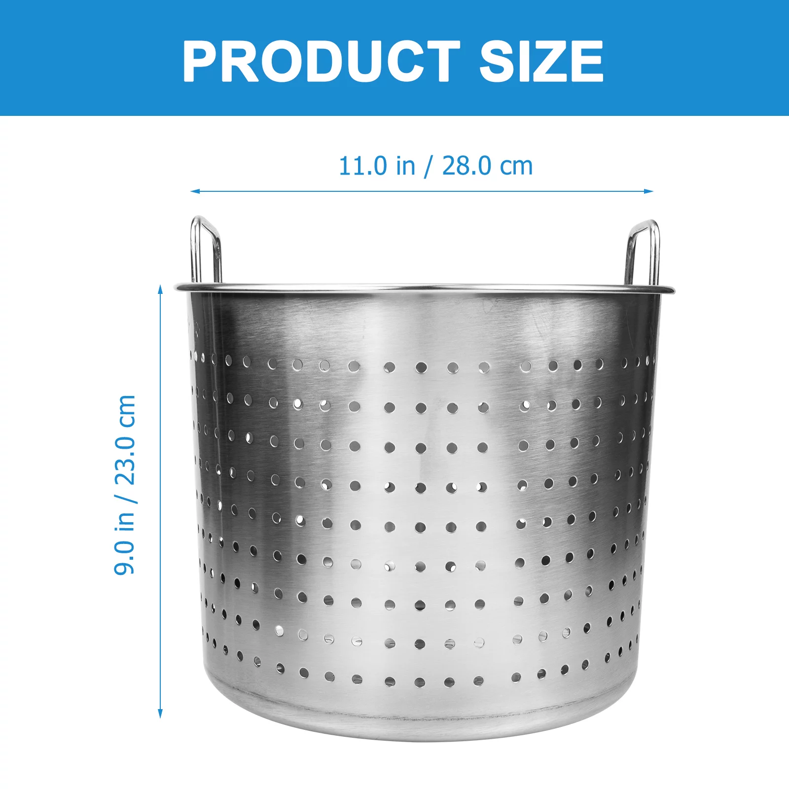 Stainless Steel Bucket Seafood Stew Pot Stainless Steel Leaky Bucket Crawfish Leaky Boiler