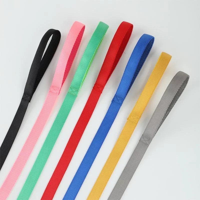 Gespout 3 in 1 Durable Nylon Dog Leash with Padded Handle, Three- Way Pet Leash with a Coupler, Adjustable and Detachable, Gray 1PCS