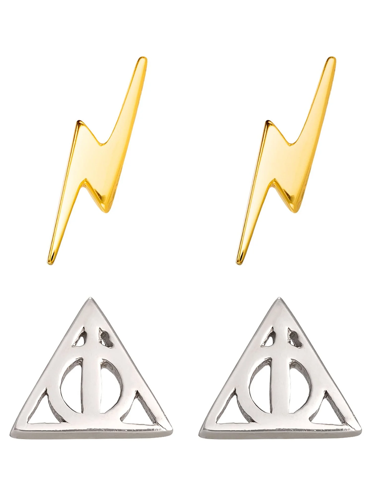 Sterling Silver 14KT Gold Plated Harry Potter Earring Set