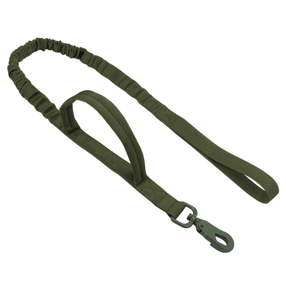 Tactical Dog Leash Elastic Bungee Military Canine Walking Training Lead 2 Handle