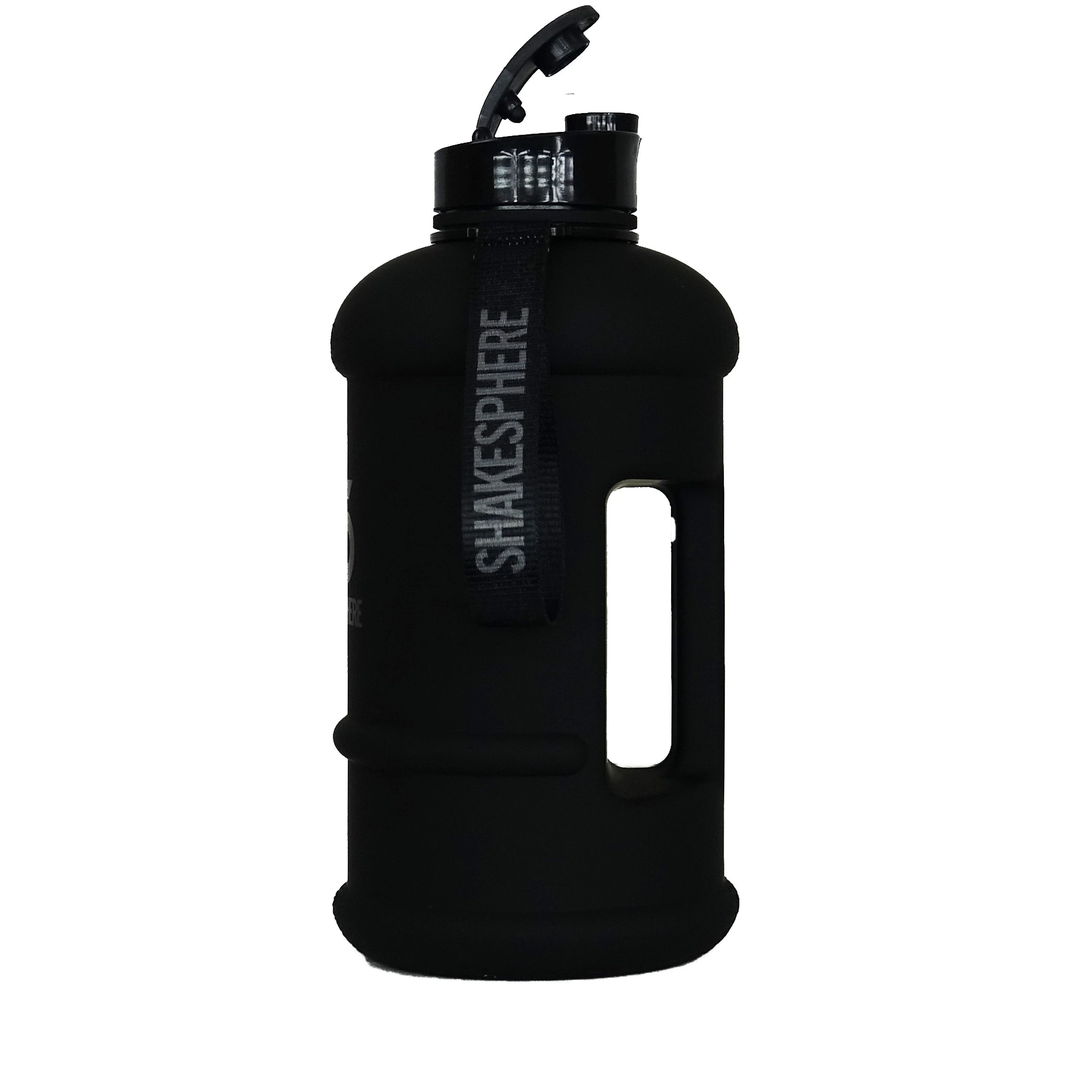 ShakeSphere 1.3 Liter Matte Black Hydration Jug With Black Logo