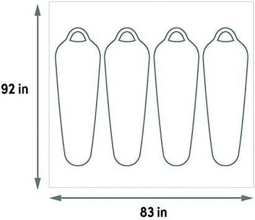 Wireless 4 Footprint, Lightweight, Water Resistant, Fitted Ground/Camping Tarp Footprint Wireless 4 Person Tent