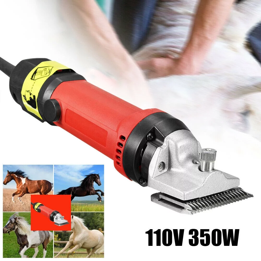 MONIPA 110V 350W Professional Electric Heavy Duty Animal Hair Trimmer Shaver with 6 Speed Adjustable for Farm Livestock Cattle Goats Dog Horse