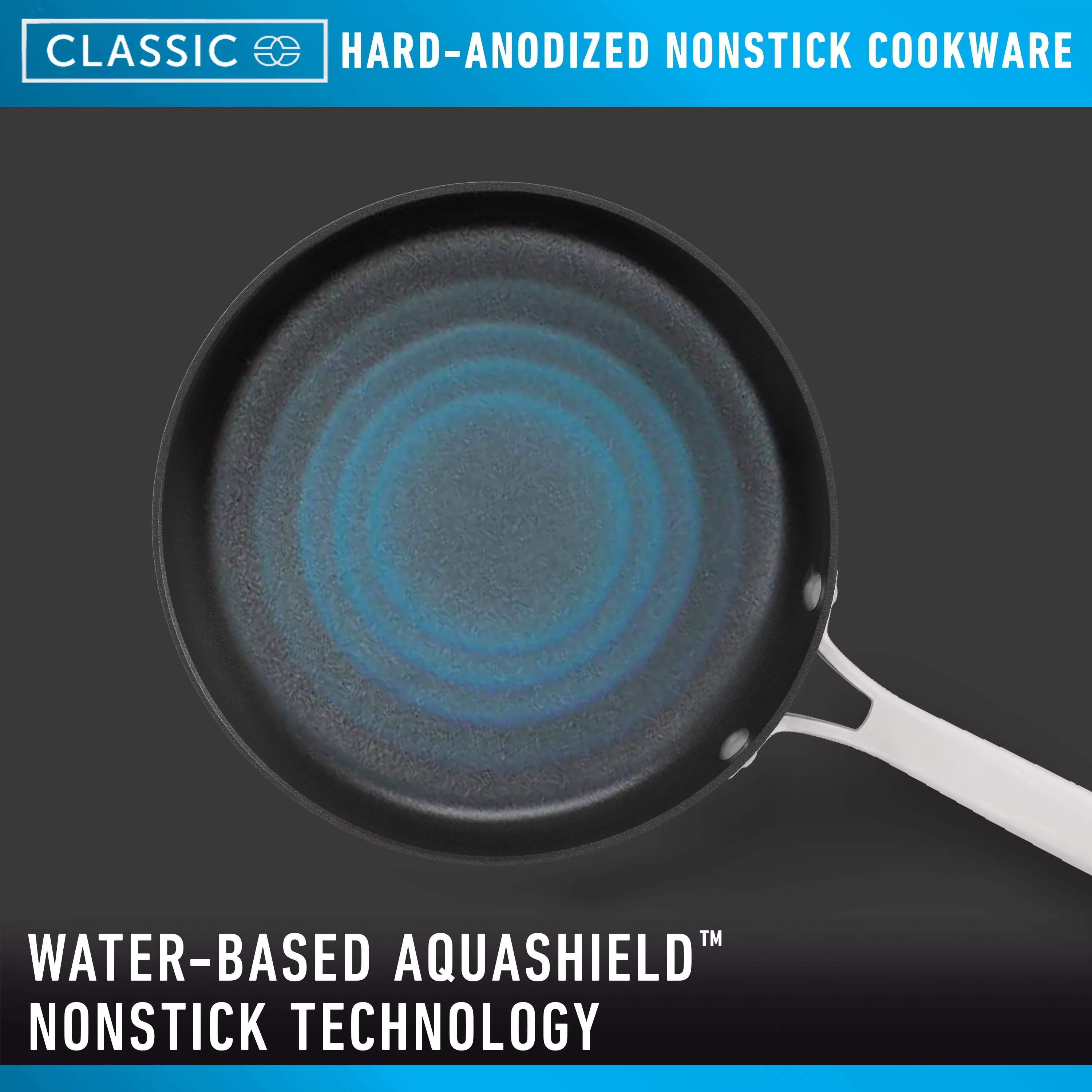 Calphalon Classic AquaShield Nonstick Cookware, 12-Inch Jumbo Fryer Pan with Lid