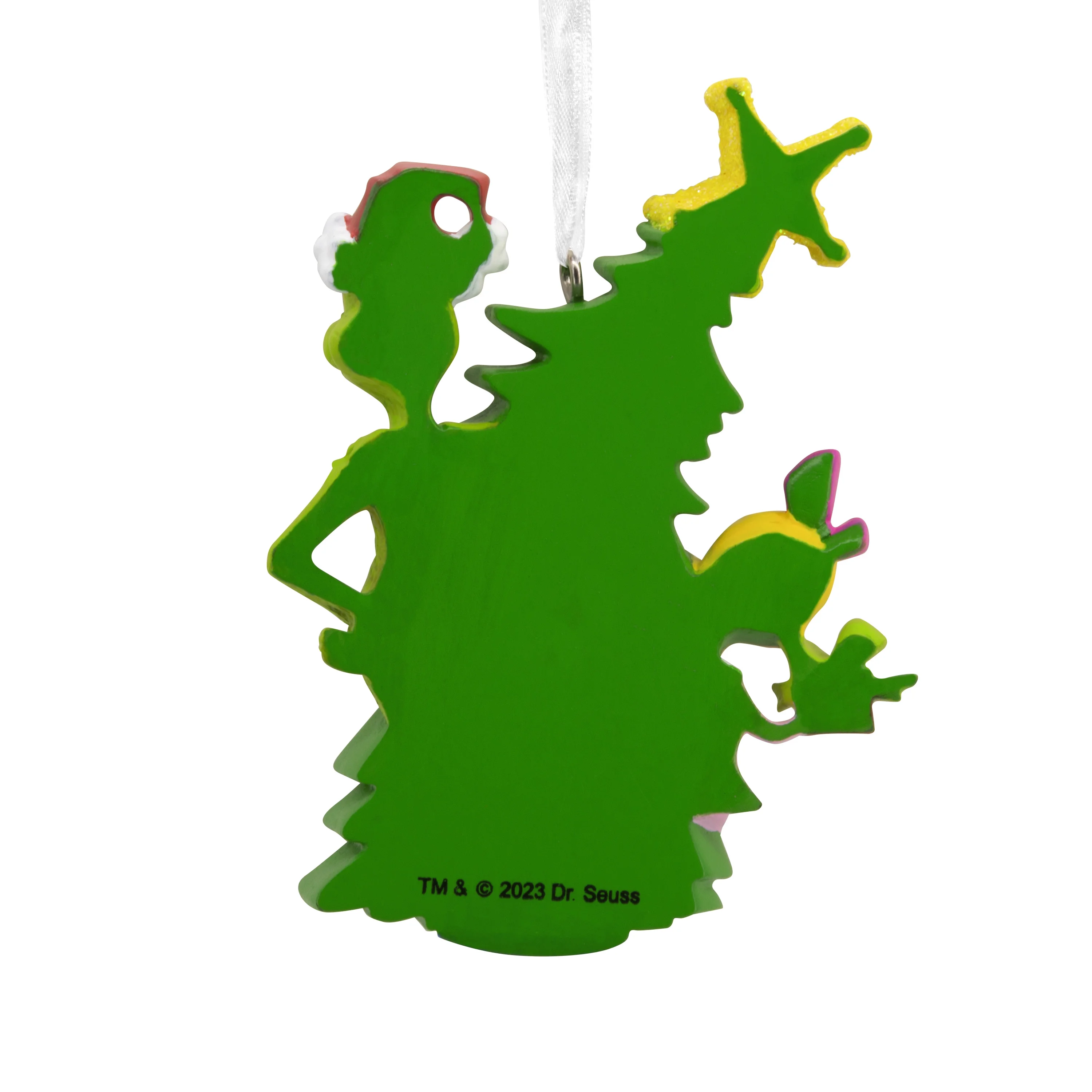 Hallmark Dr. Seuss's How the Grinch Stole Christmas! Grinch with Cindy-Lou Who Ornament, 0.07lbs