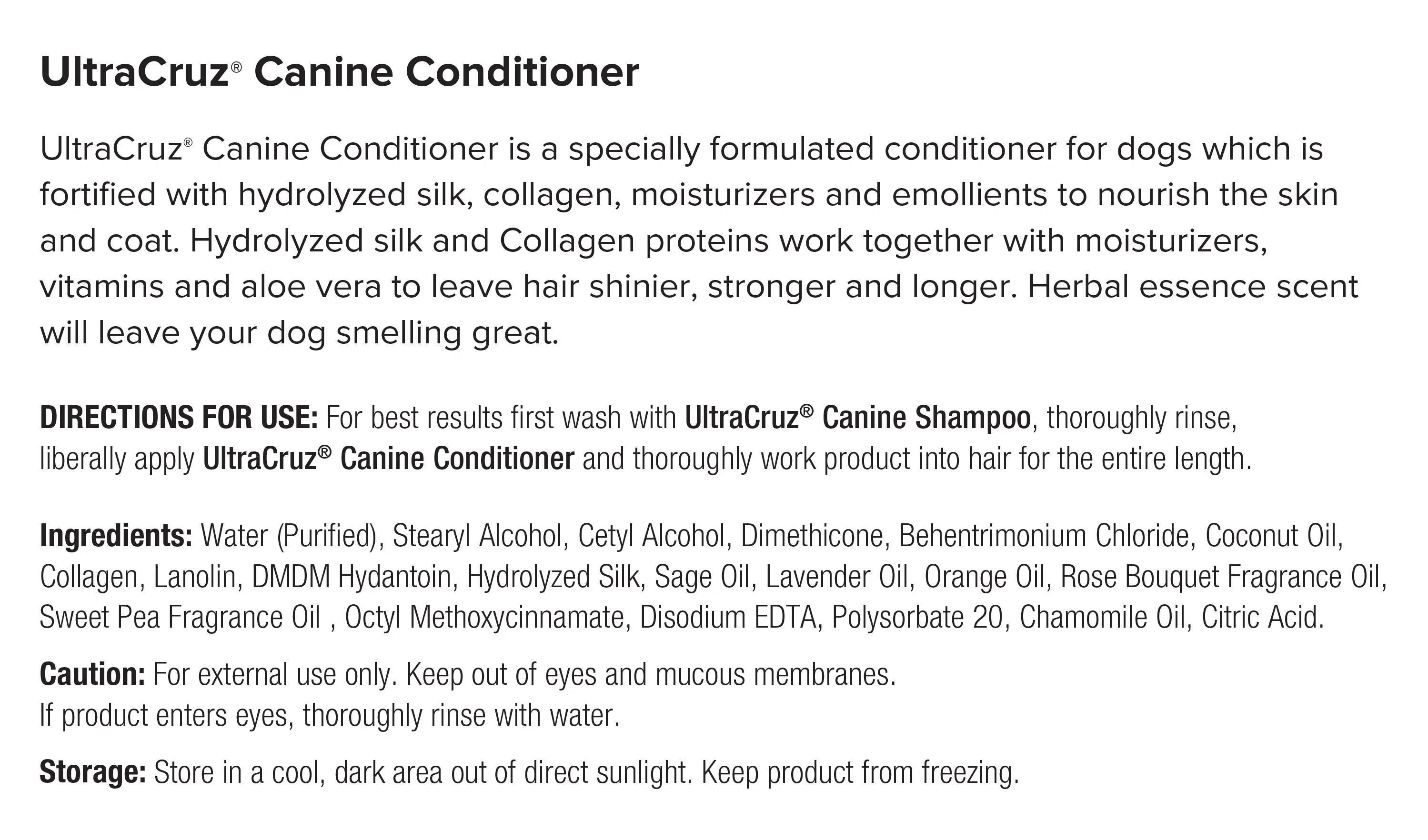 UltraCruz Canine Oatmeal Dog Shampoo & Conditioner Bundle, 32 oz Each with 16 oz Detangler