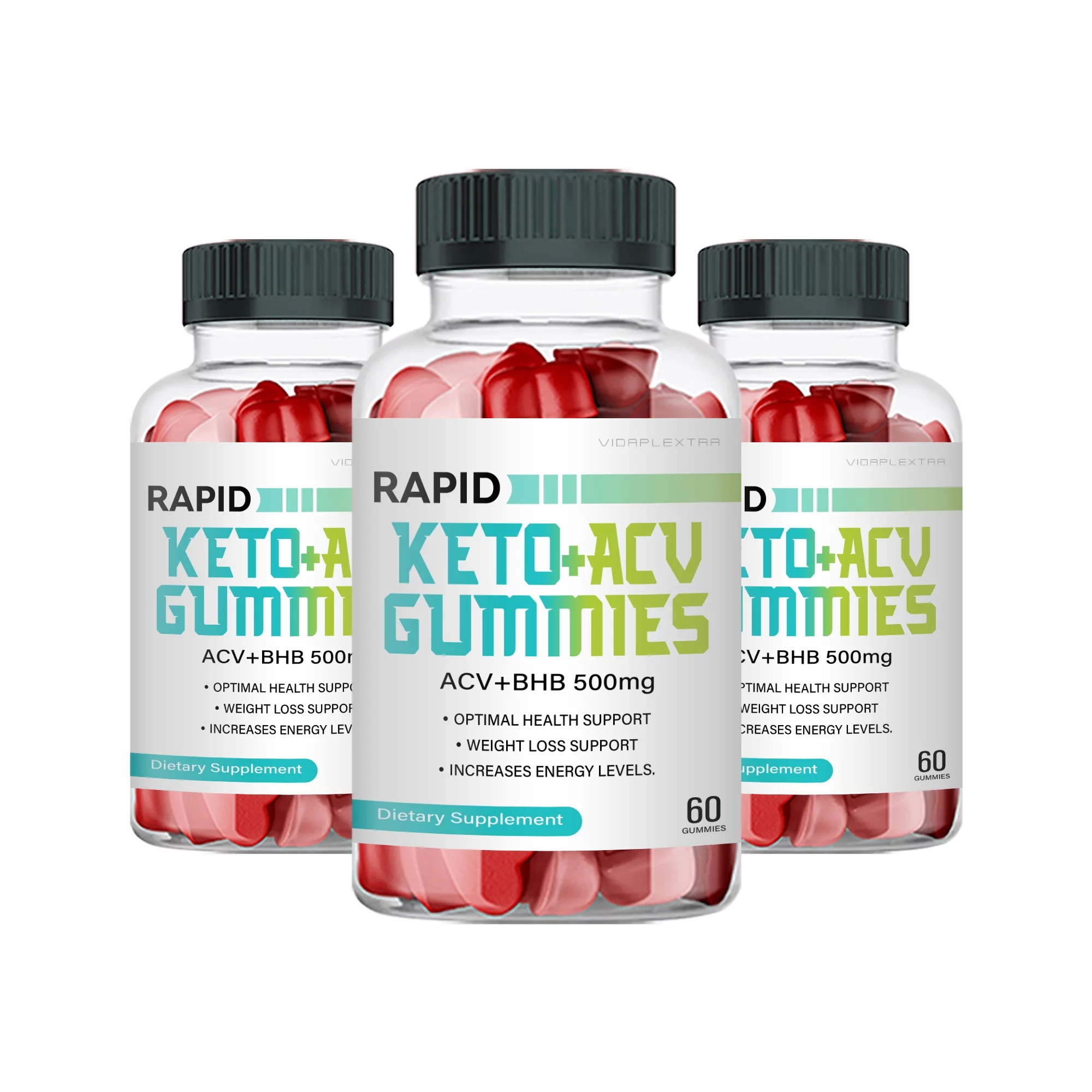 (3 Pack) Rapid Gummies - Rapid Keto+ACV Weight Loss Support Gummies