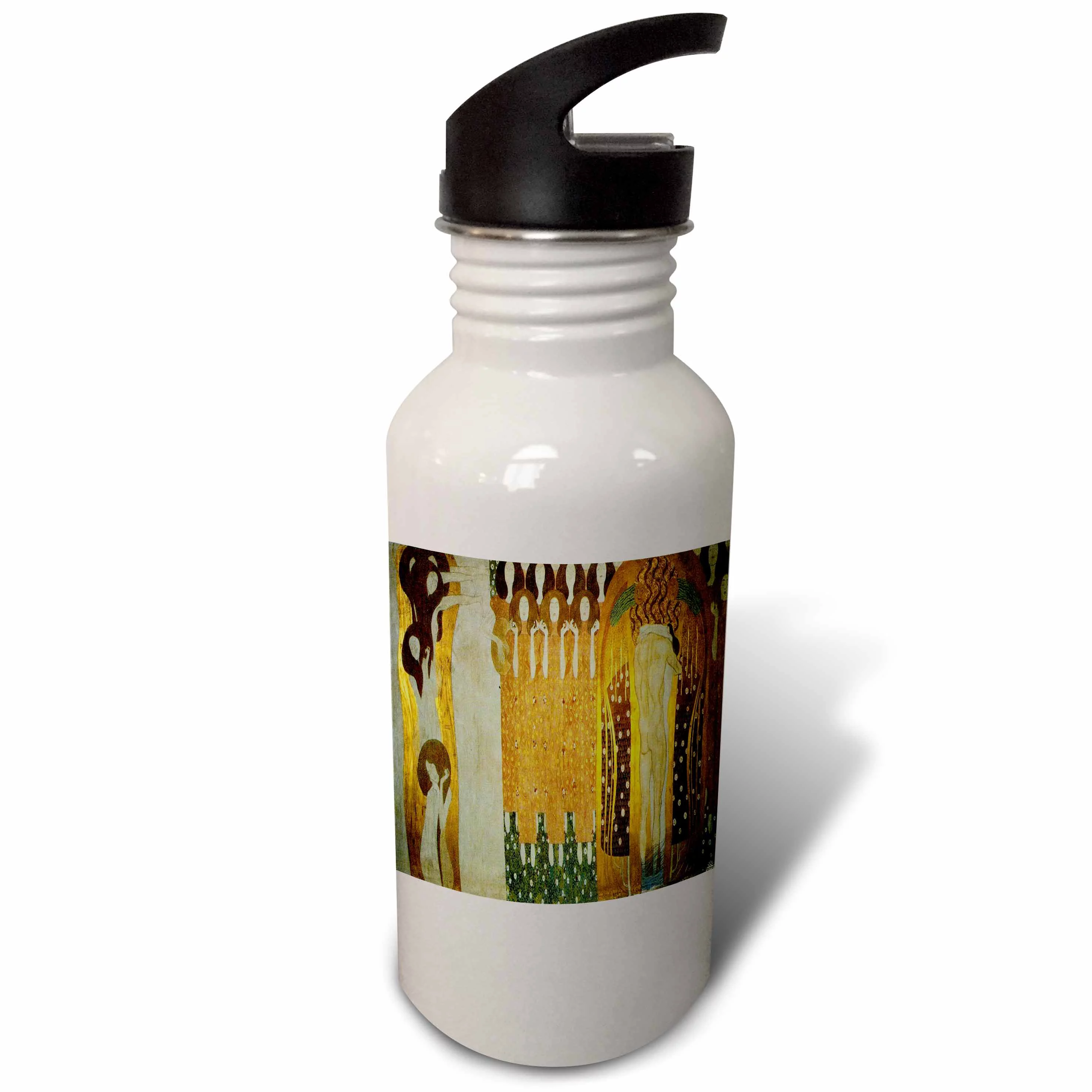 Print of Frieze In Beethovens Honor By Klimt 21 oz Sports Water Bottle wb-203667-1