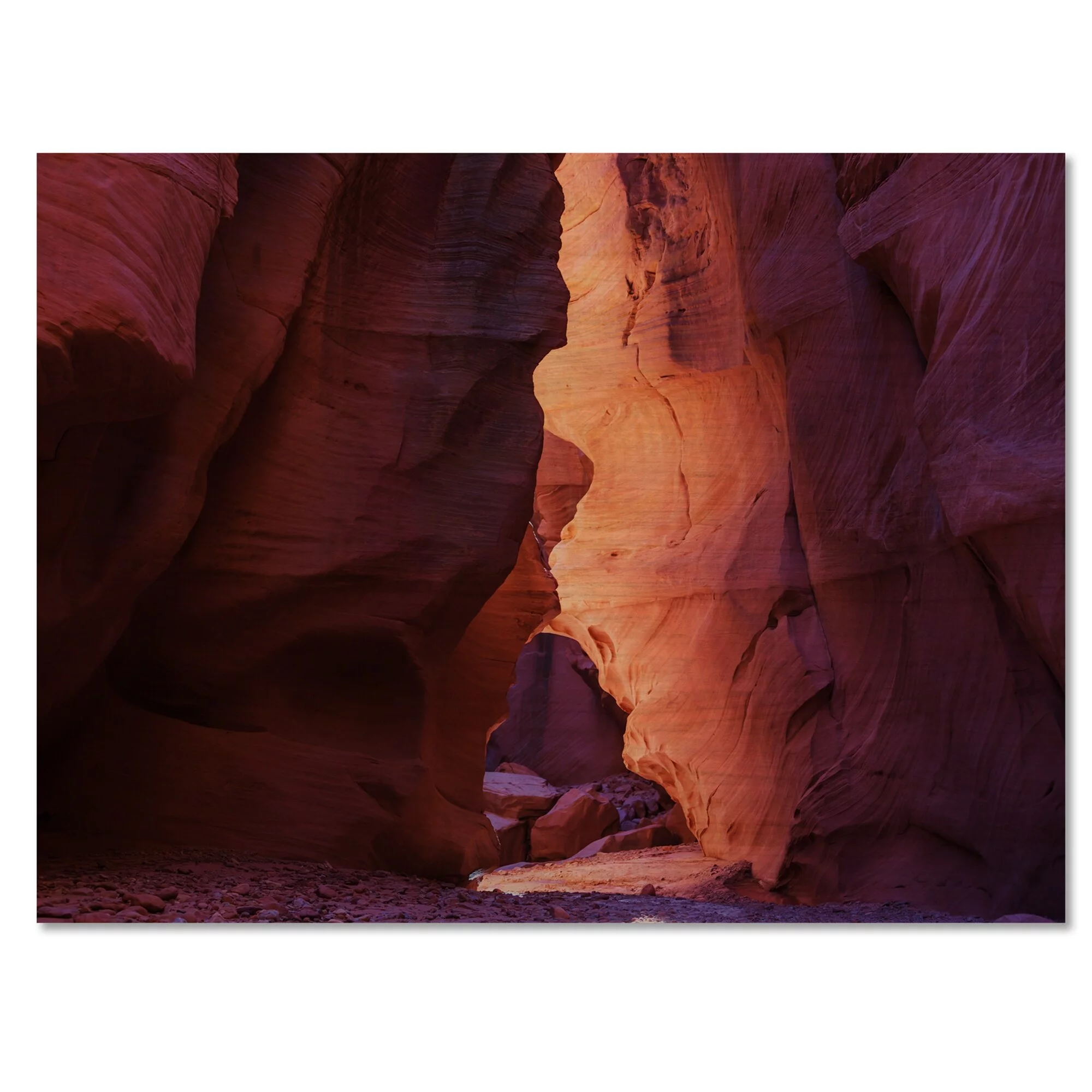 DESIGN ART Designart 'Canyon Antelope In Utah Deserts' Country Wood Wall Art - Natural Pine Wood 32 In. wide X 16 In. high