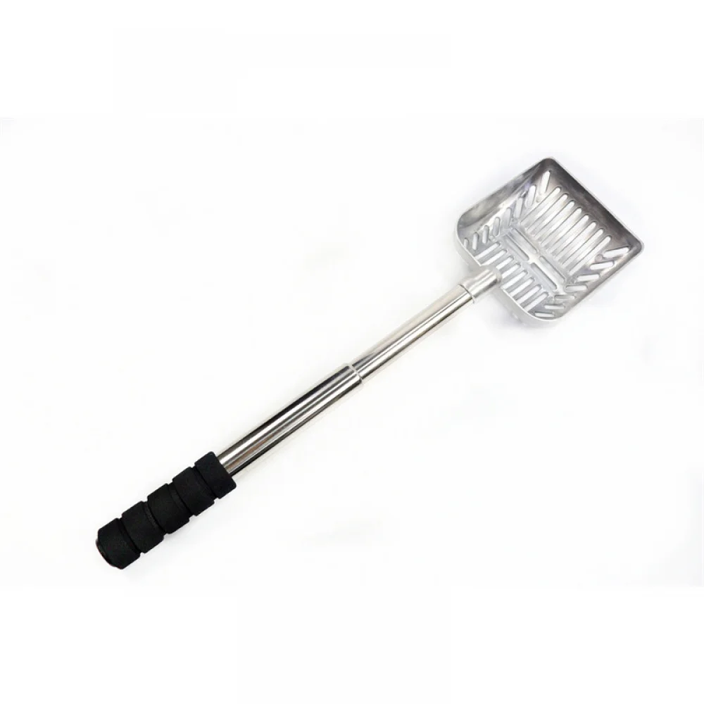 Cat Litter Scoop,Metal Long Handle Kitty Litter Scooper,Heavy Duty Cats Pooper for Litter Box Pet Poop Shovel