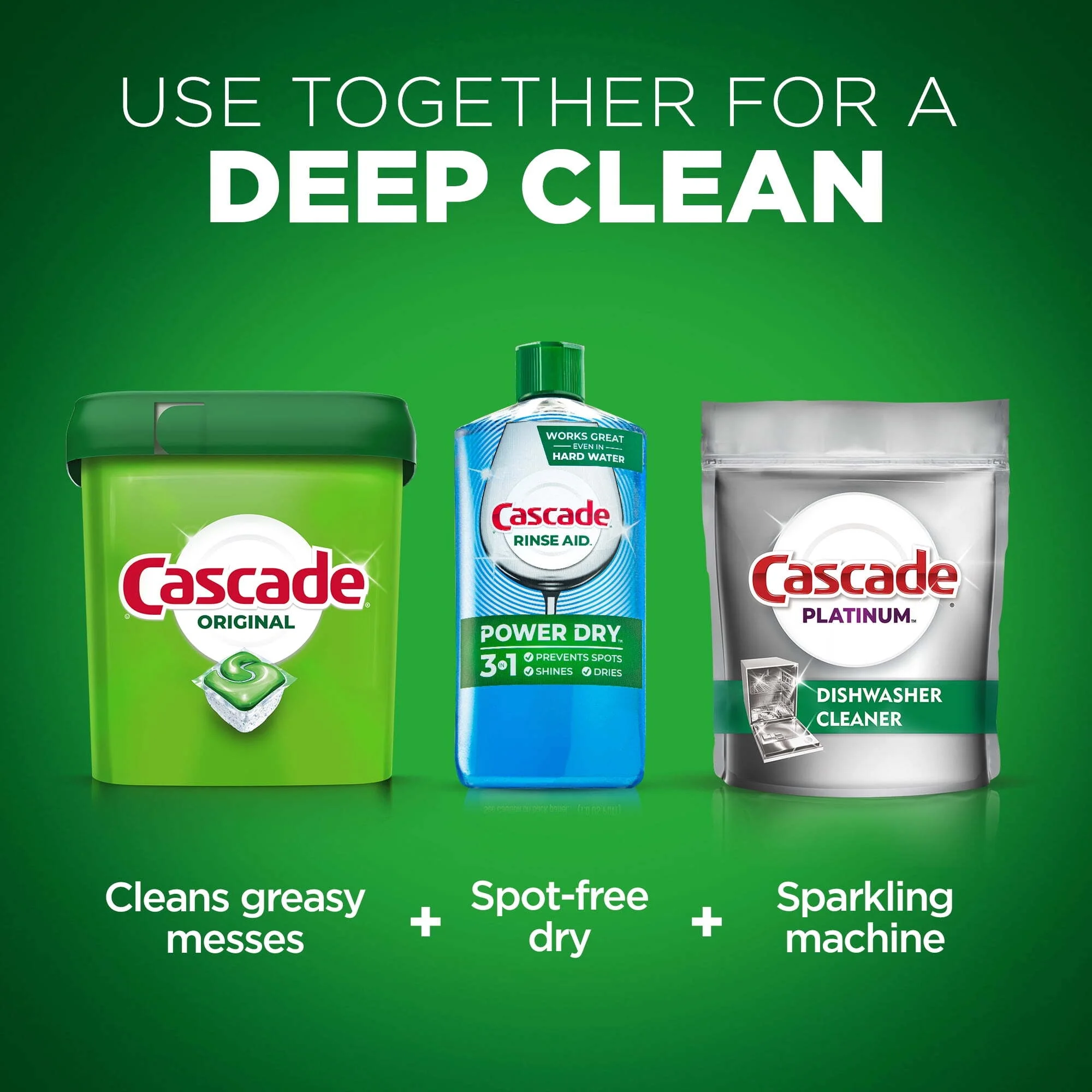 Cascade Pacs Dishwasher Detergents, Fresh Scent, 57 Ounce, 105 Count