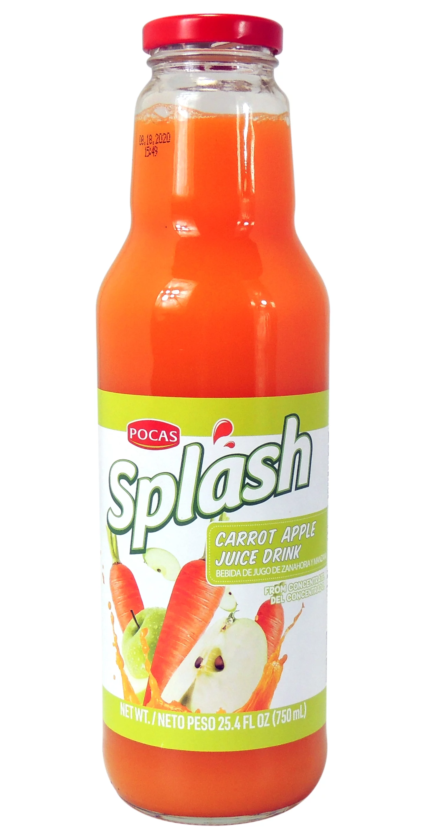 SPLASH APPLE CARROT JUICE 8/25.4oz