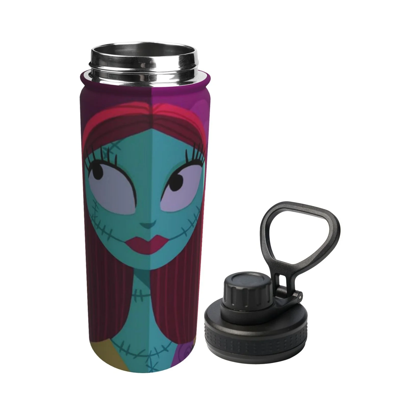 Sally The Nightmare Before Christmas Unisex Sports Insulated Water Bottles Kettle Stainless Steel Portable Cup 18OZ For School Travel Gym Running