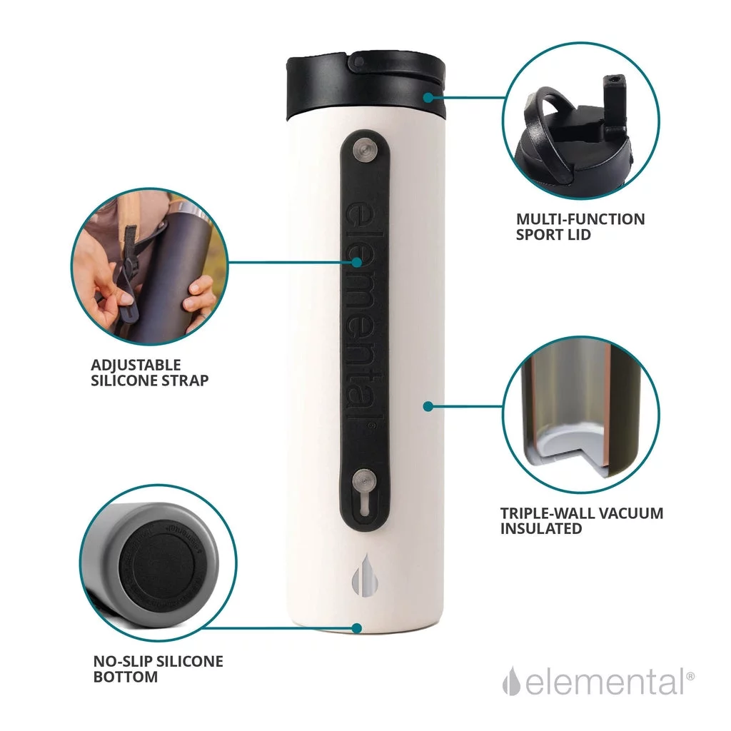 20oz Iconic SPORT Bottle- White