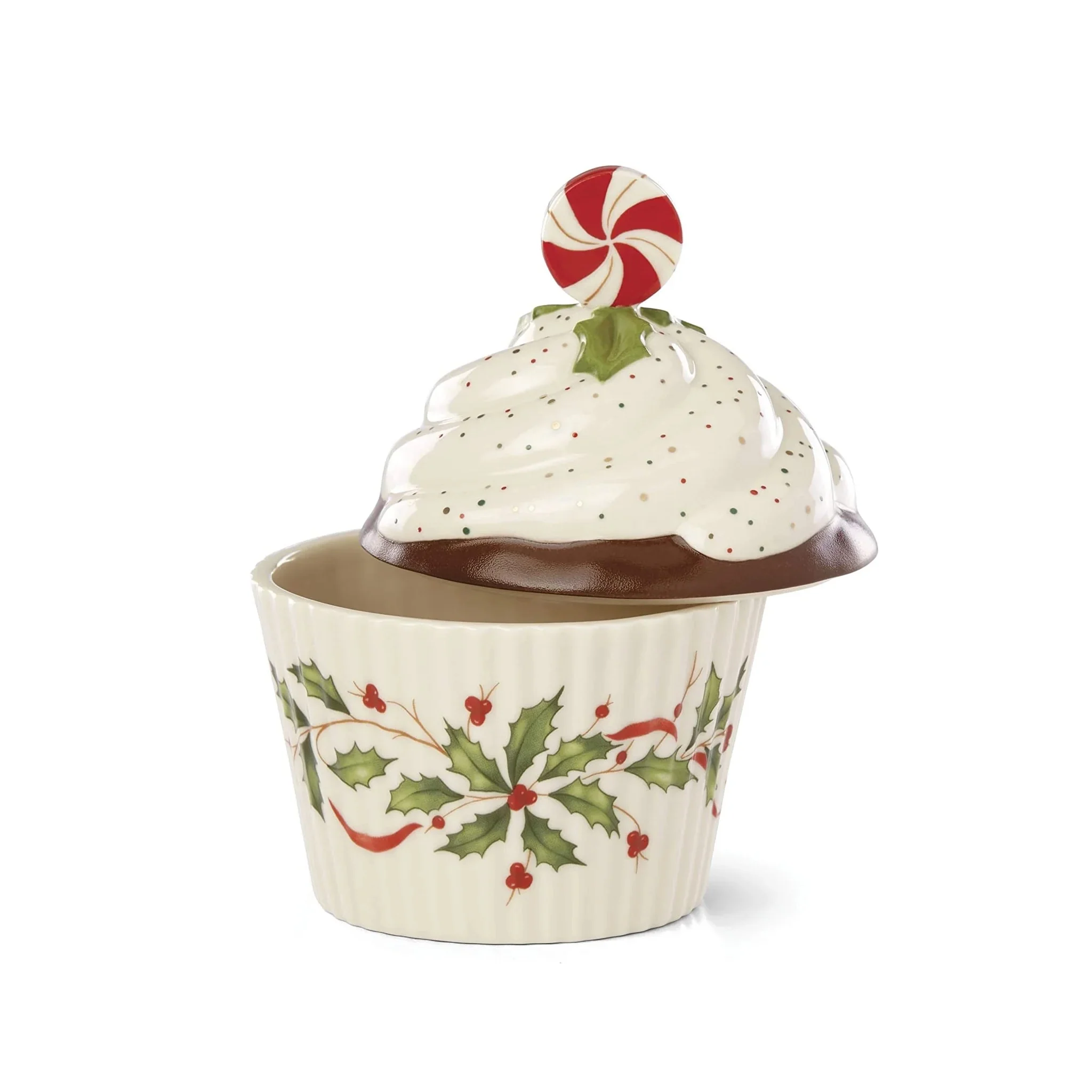 Lenox 886642 Holiday Bakeshop Cupcake Candy Dish